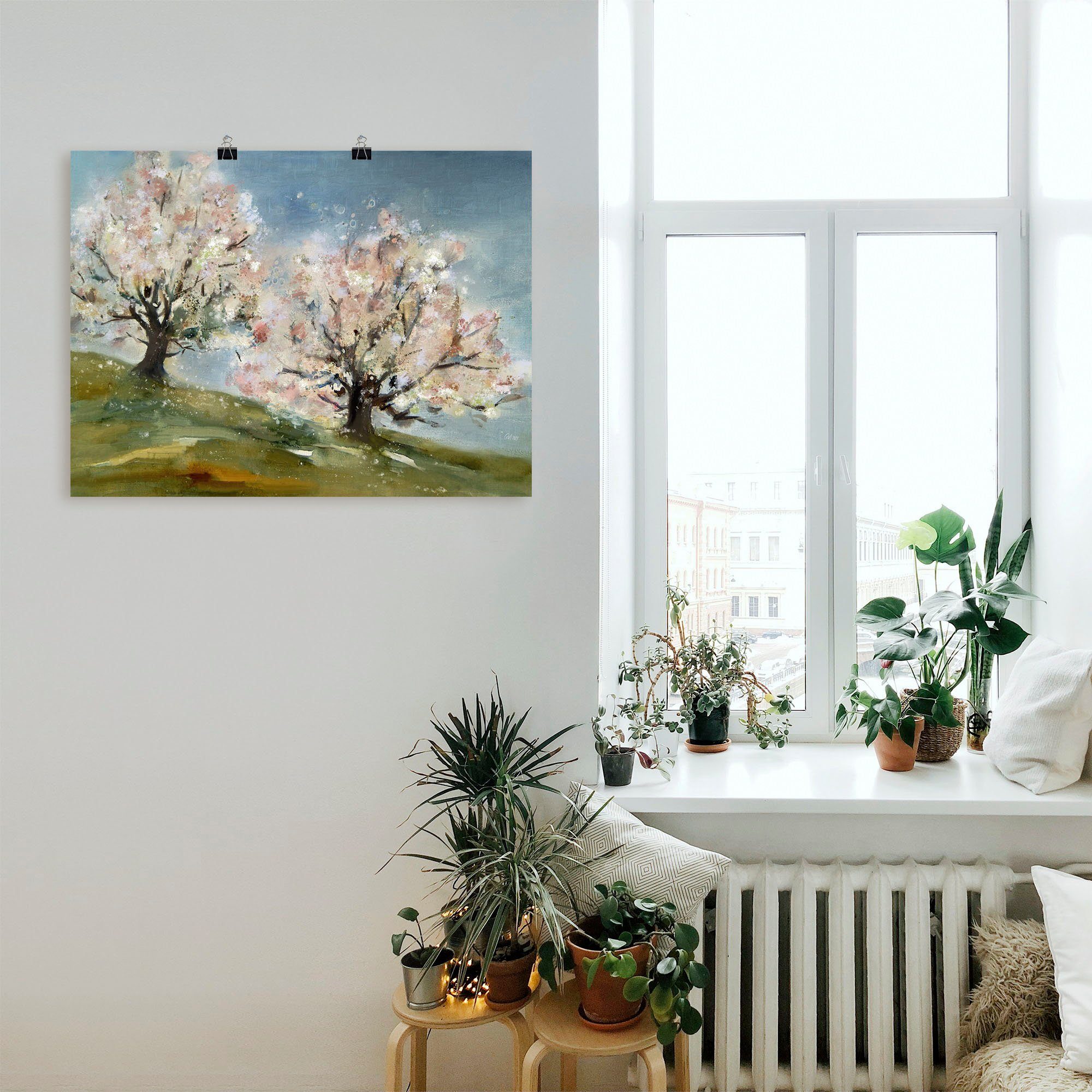 Artland Wandbild Frühling - Obstbaumblüte, St), Größen Wandaufkleber Baumbilder versch. in oder Alubild, Leinwandbild, (1 als Poster
