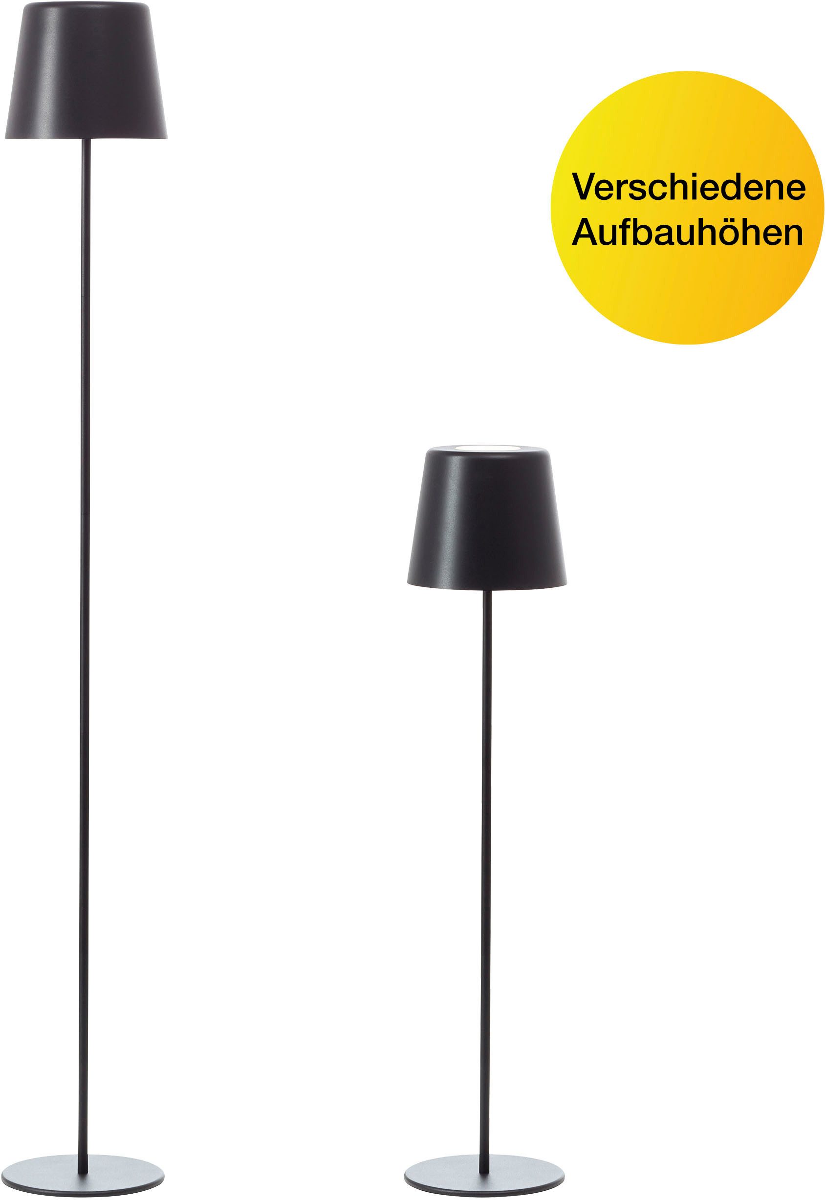 Brilliant LED Außen-Stehlampe Kaami - mobile LED Außen Stehlampe, Dimmfunkt günstig online kaufen