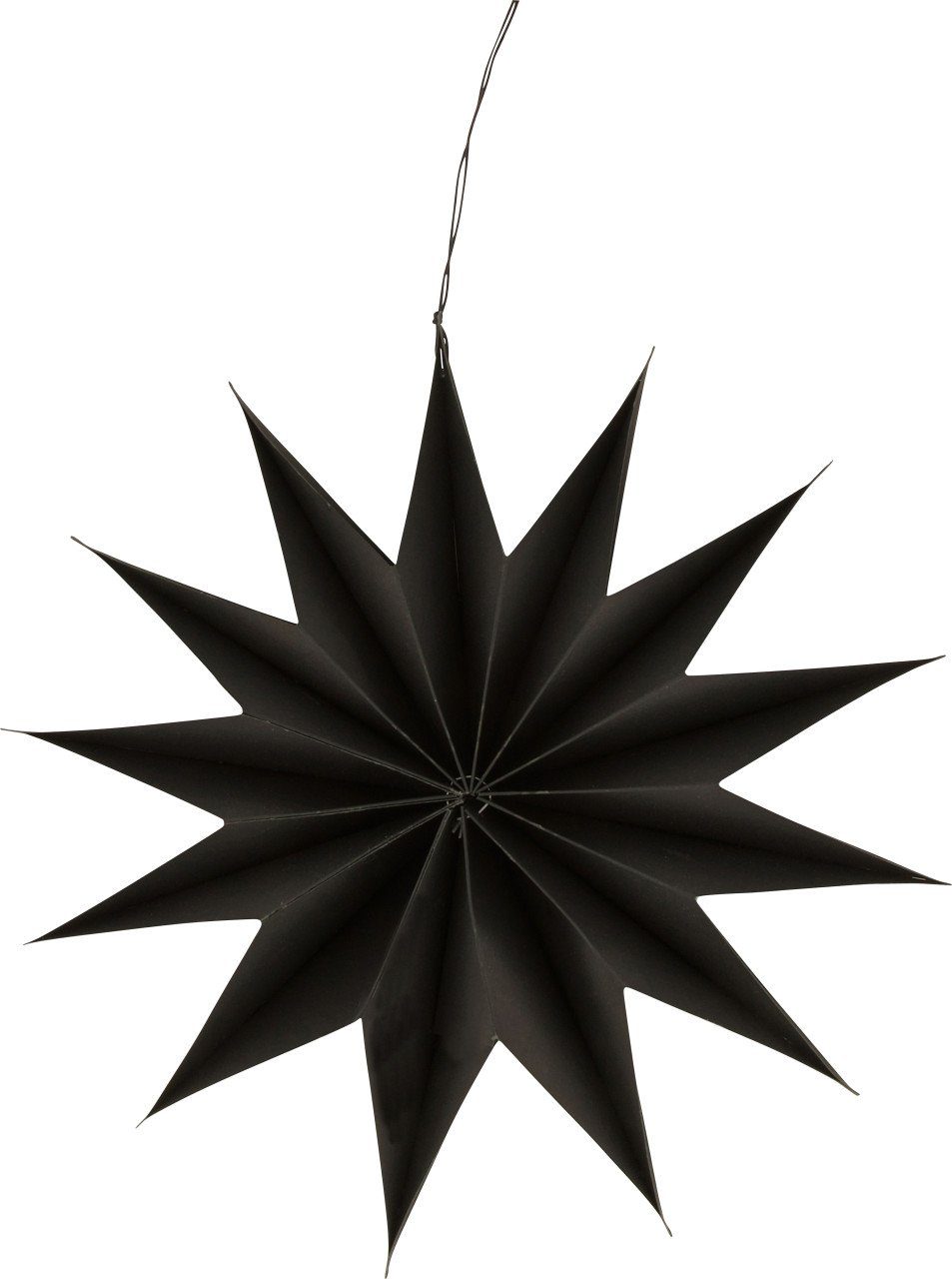 DIJK Weihnachtsfigur Dijk Aufhänger Stern schwarz Ø 30,5 x 8 cm