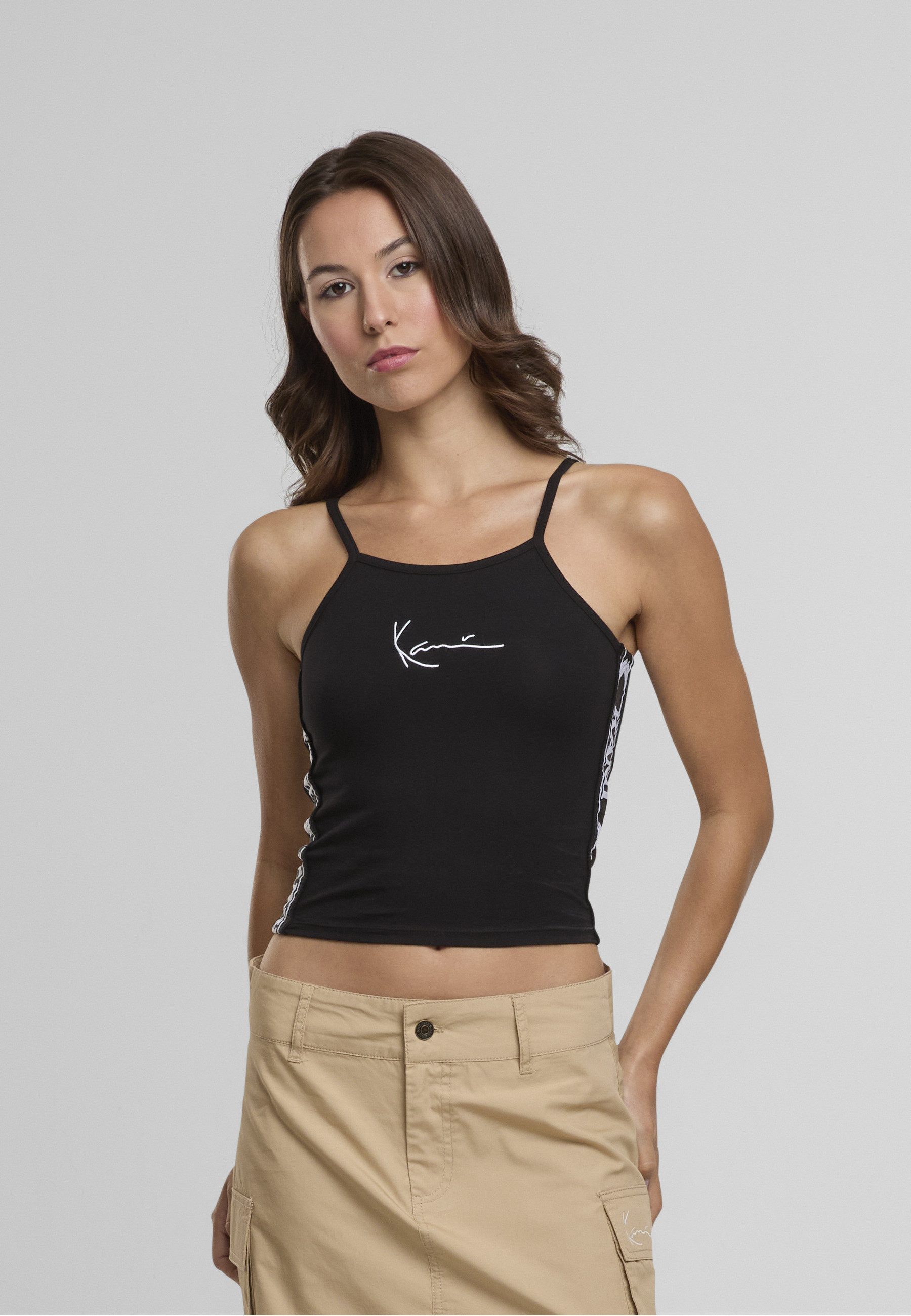 Karl Kani Tanktop Karl Kani Damen KKWQ22001BLK Karl Kani Tape Small Signature Top