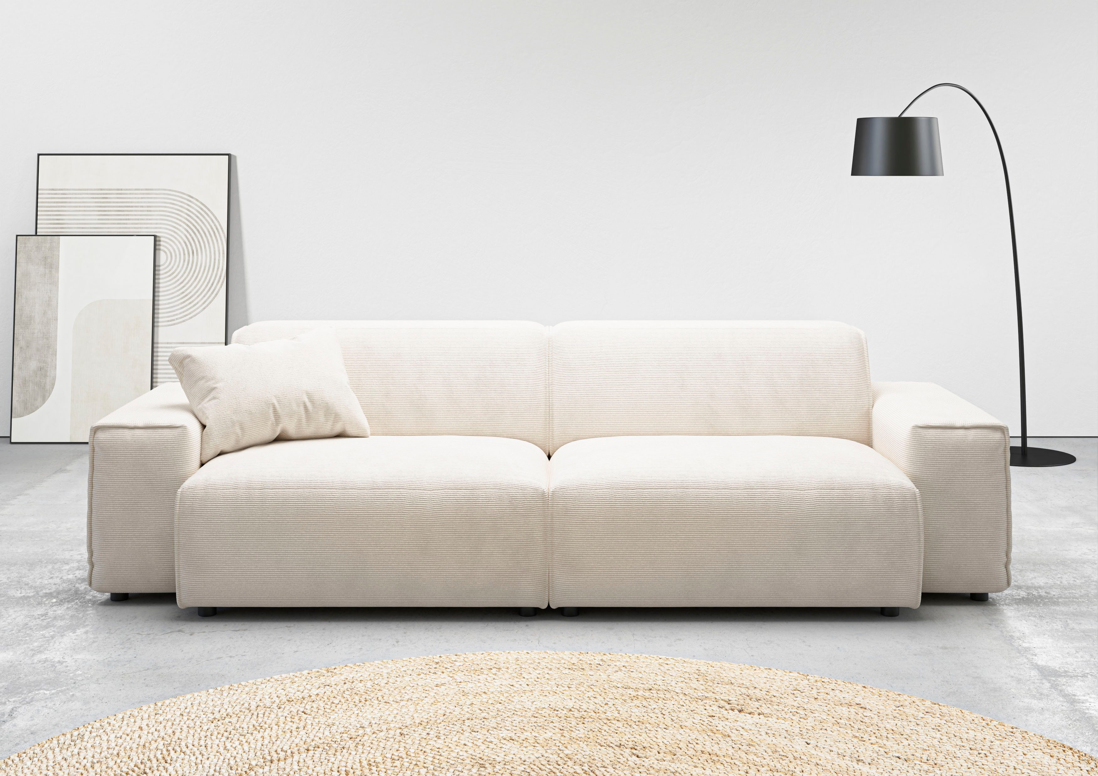 Big-Sofa Glimminge auch in Breitcord, Feincord + Easy care-Bezug