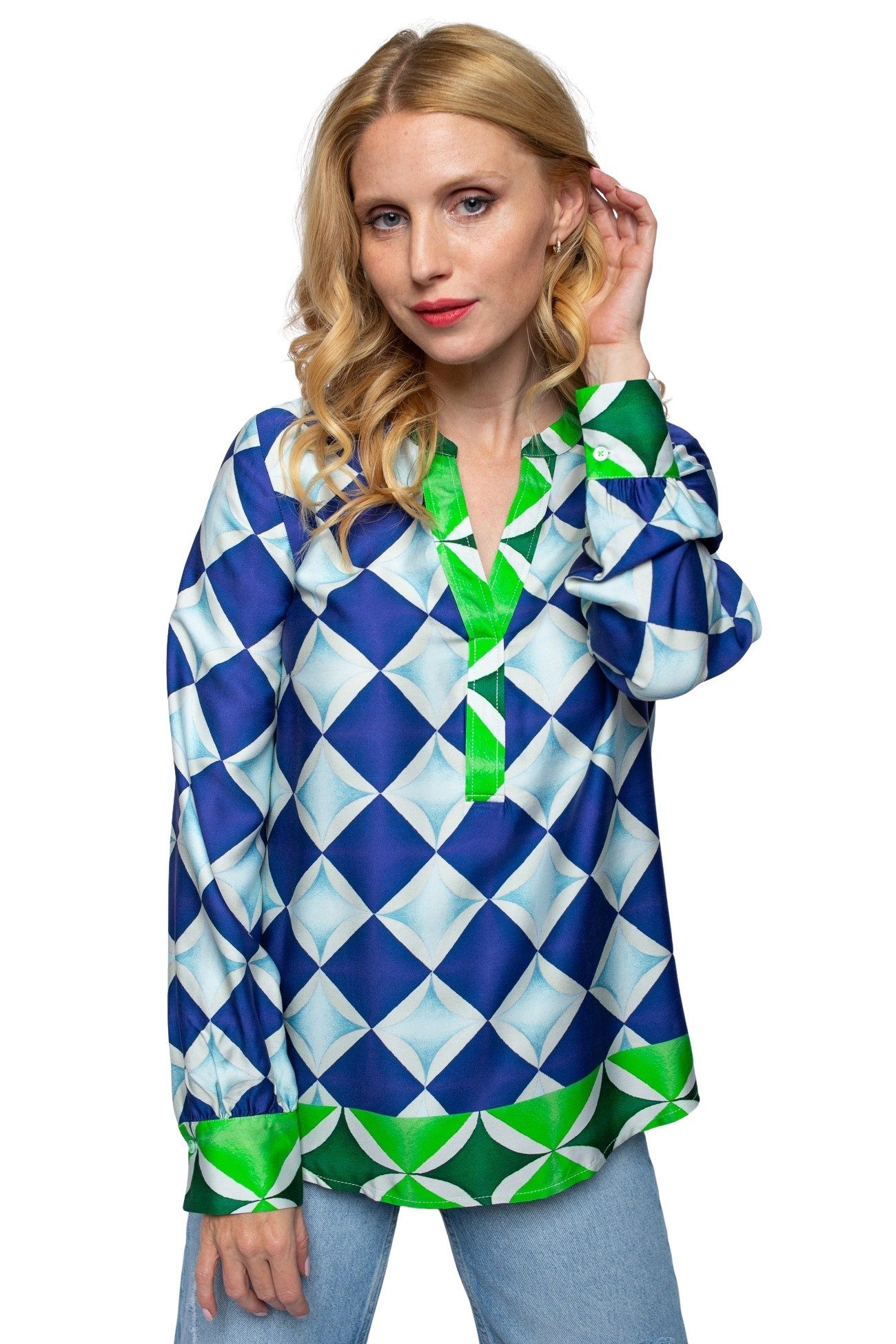 Schlupfbluse Damenbluse 8483-954