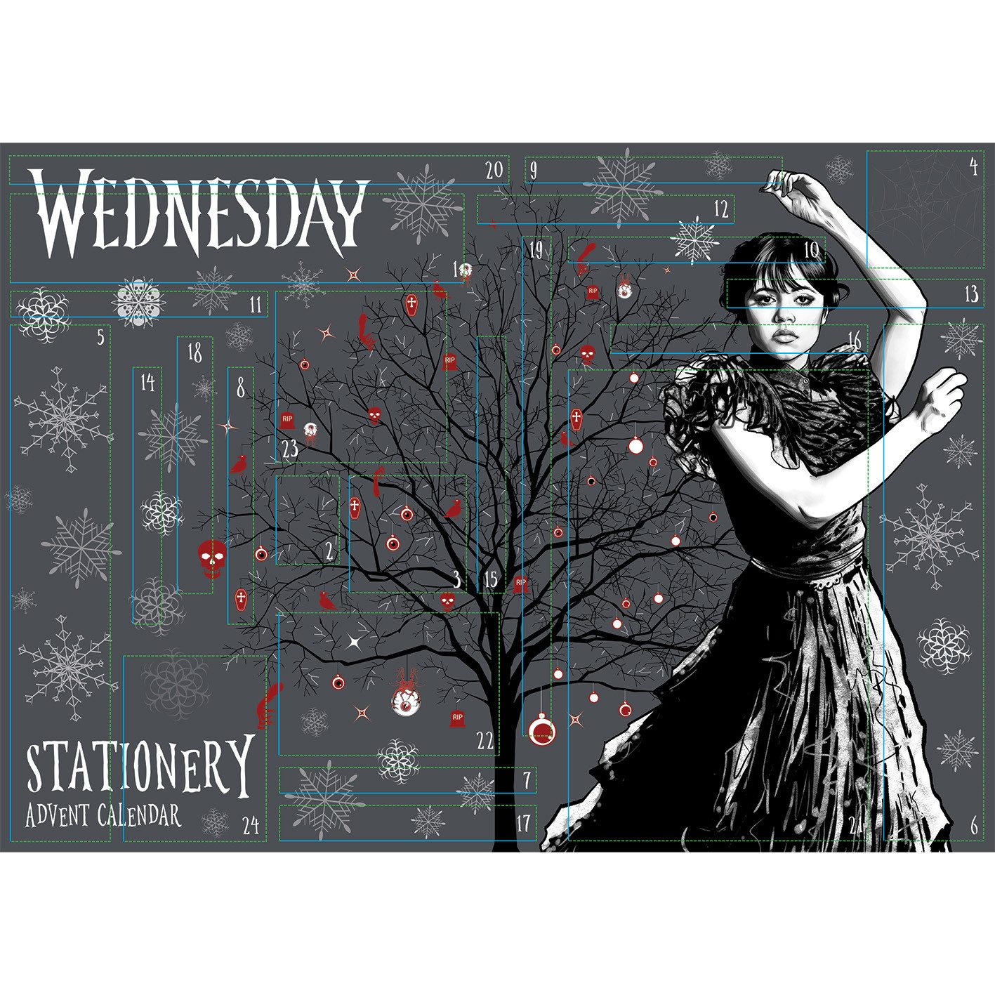 Wandkalender Adventskalender - Wednesday - 24 Überraschungen
