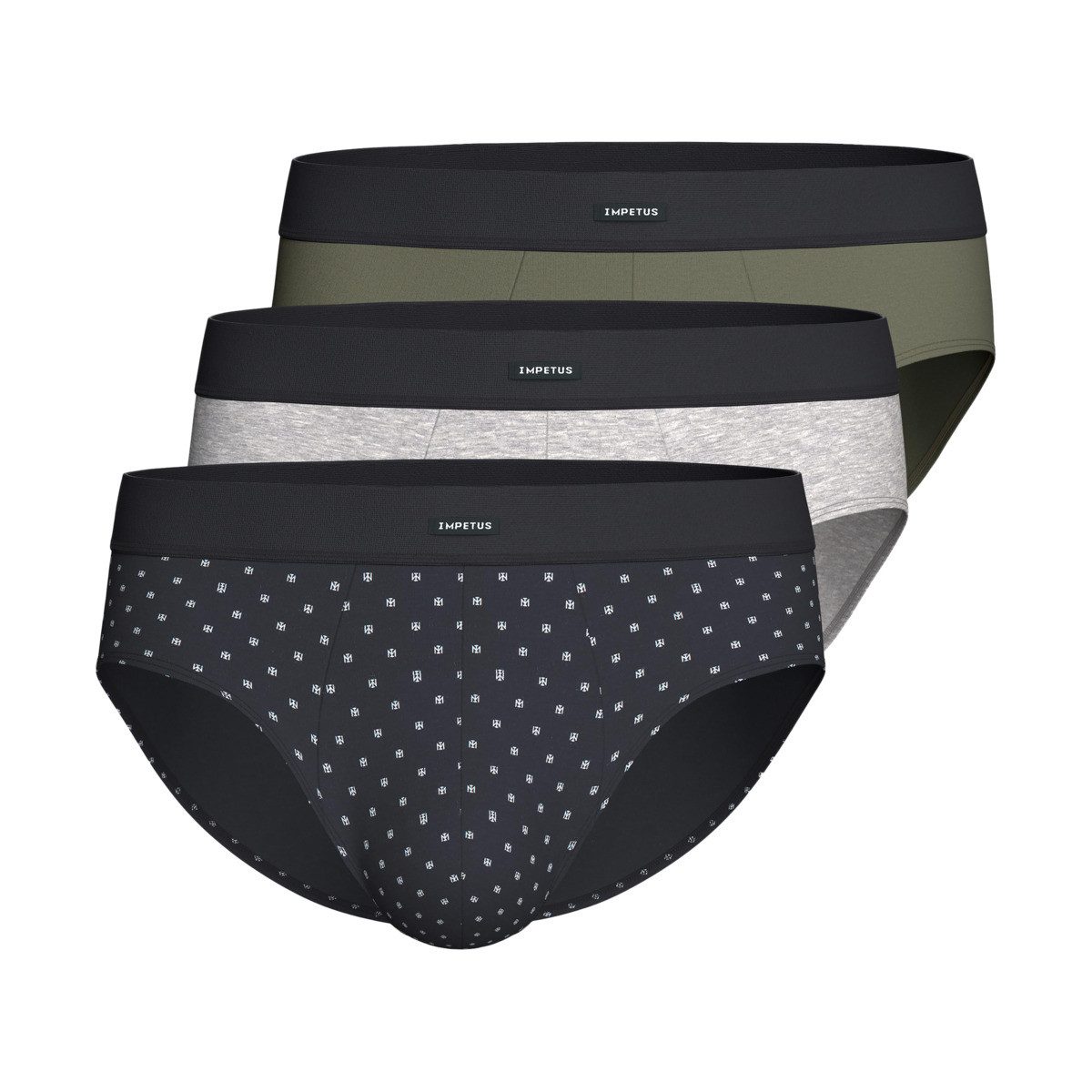 IMPETUS Slip IM1123N73P3 Herren (3-St) Unterwäsche, Unterhose, Höschen, Schlüpfer, Sportslip