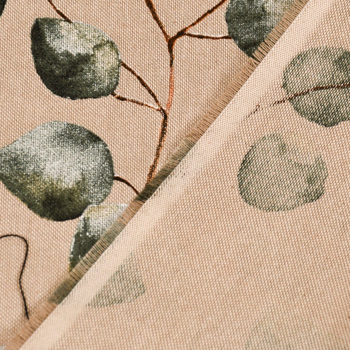 LEBEN. natur handmade SCHÖNER Eukalyptusblätter Eukalyptus LEBEN. Tischdecke Tischdecke Leaves SCHÖNER g,
