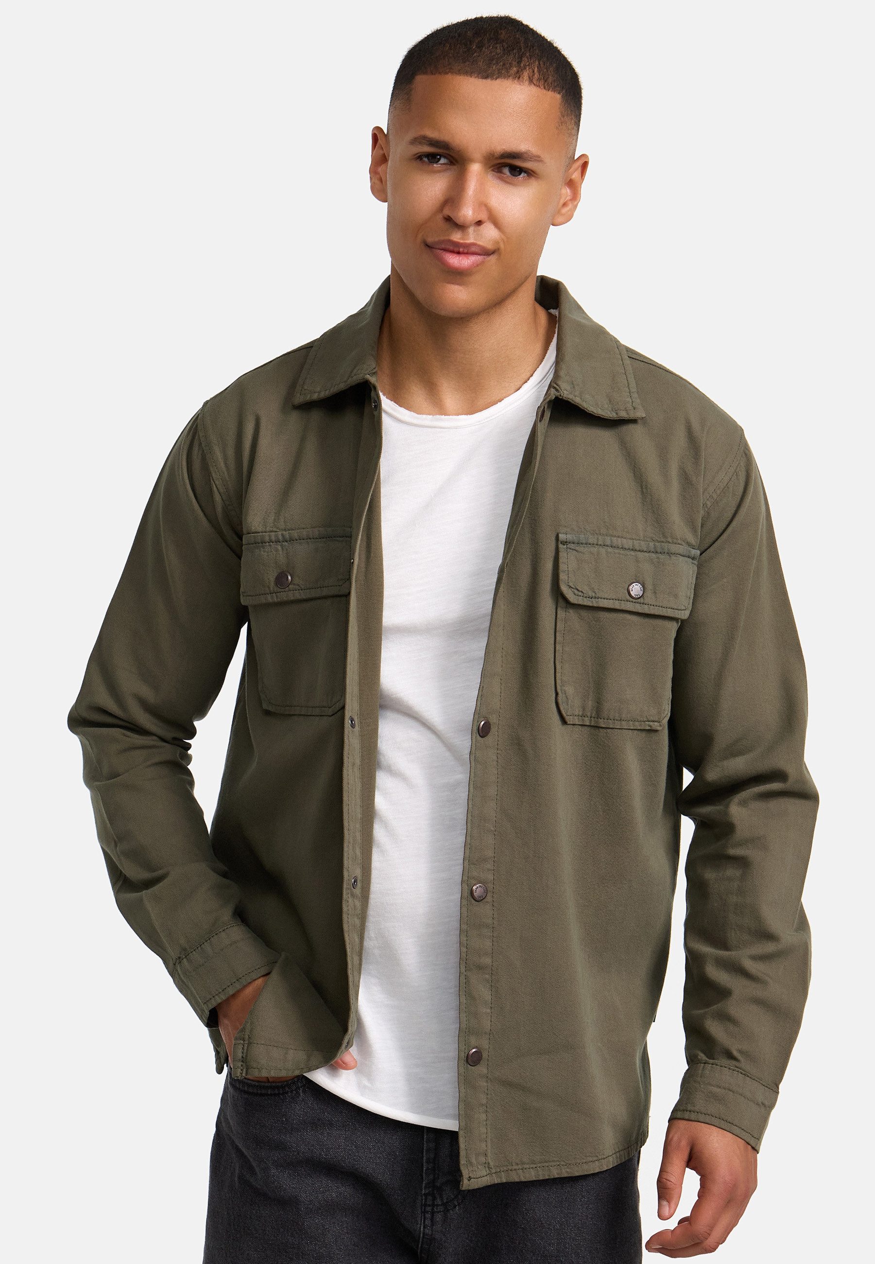 Indicode Langarmhemd Herren INCooplon Herrenhemd Langarm günstig online kaufen