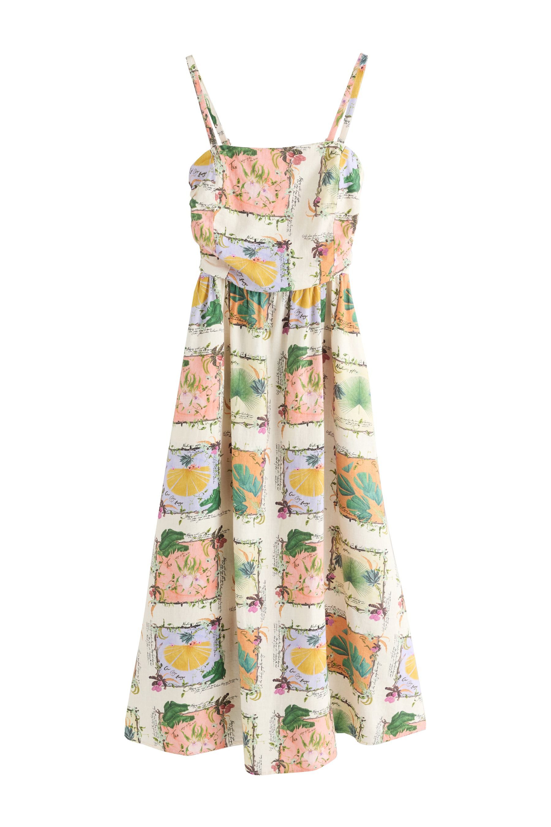 Next Midikleid Gerafftes Bandeau-Midikleid (1-tlg)