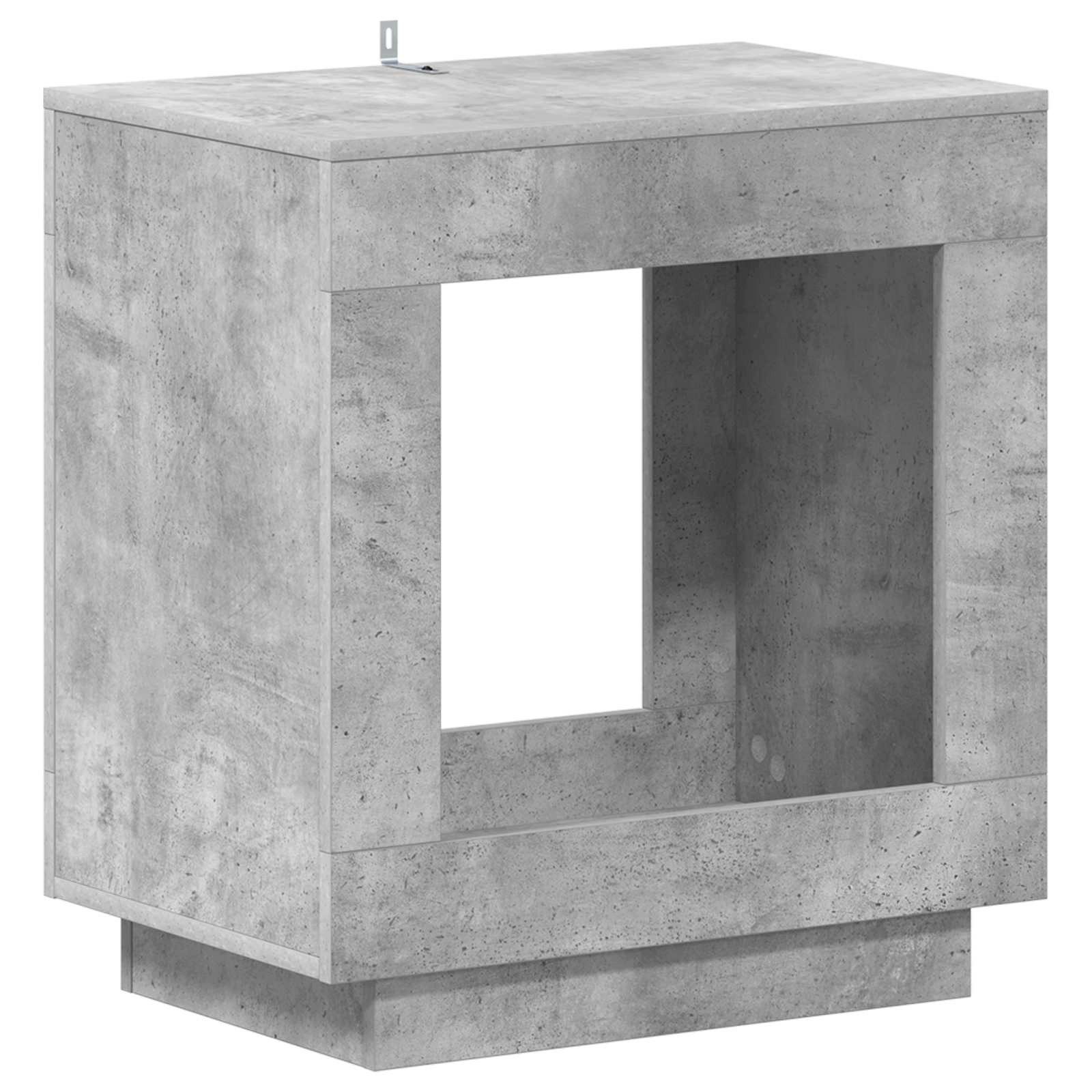 vidaXL Beistelltisch Beistelltisch Betongrau 60 x 40 x 65 cm Holzwerkstoff (1-St)
