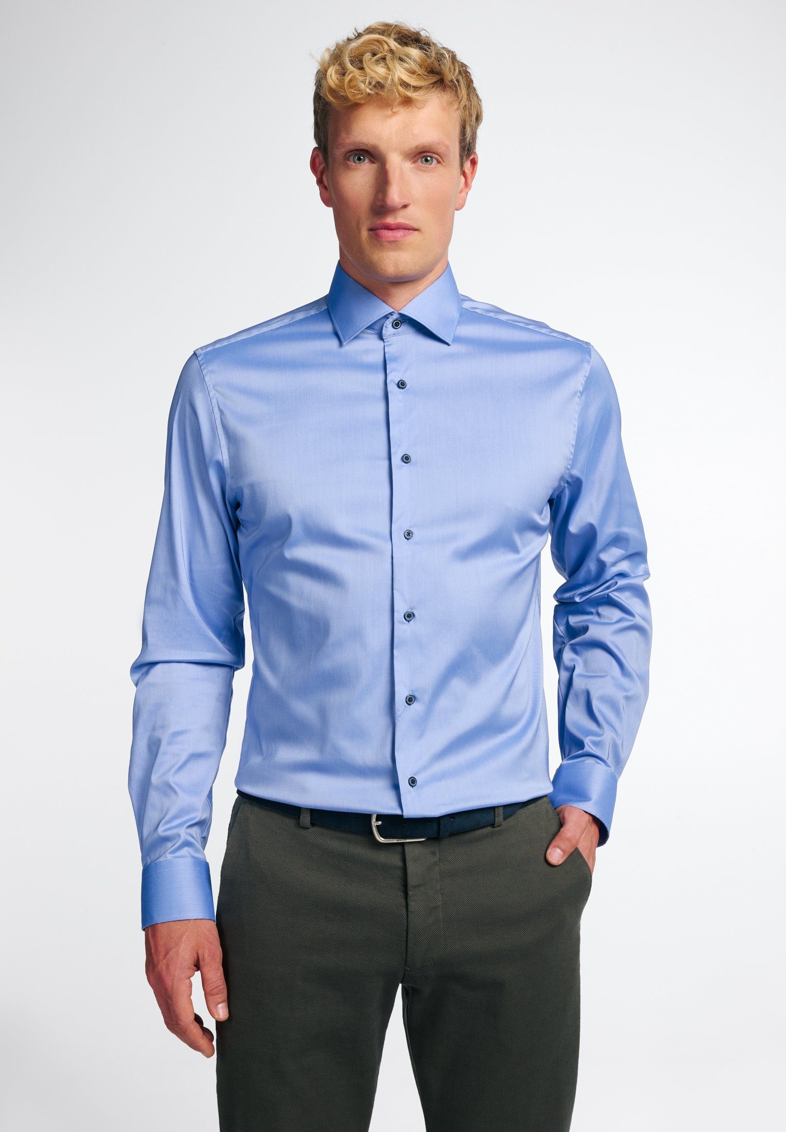 Eterna Langarmhemd SLIM FIT EASY IRON günstig online kaufen