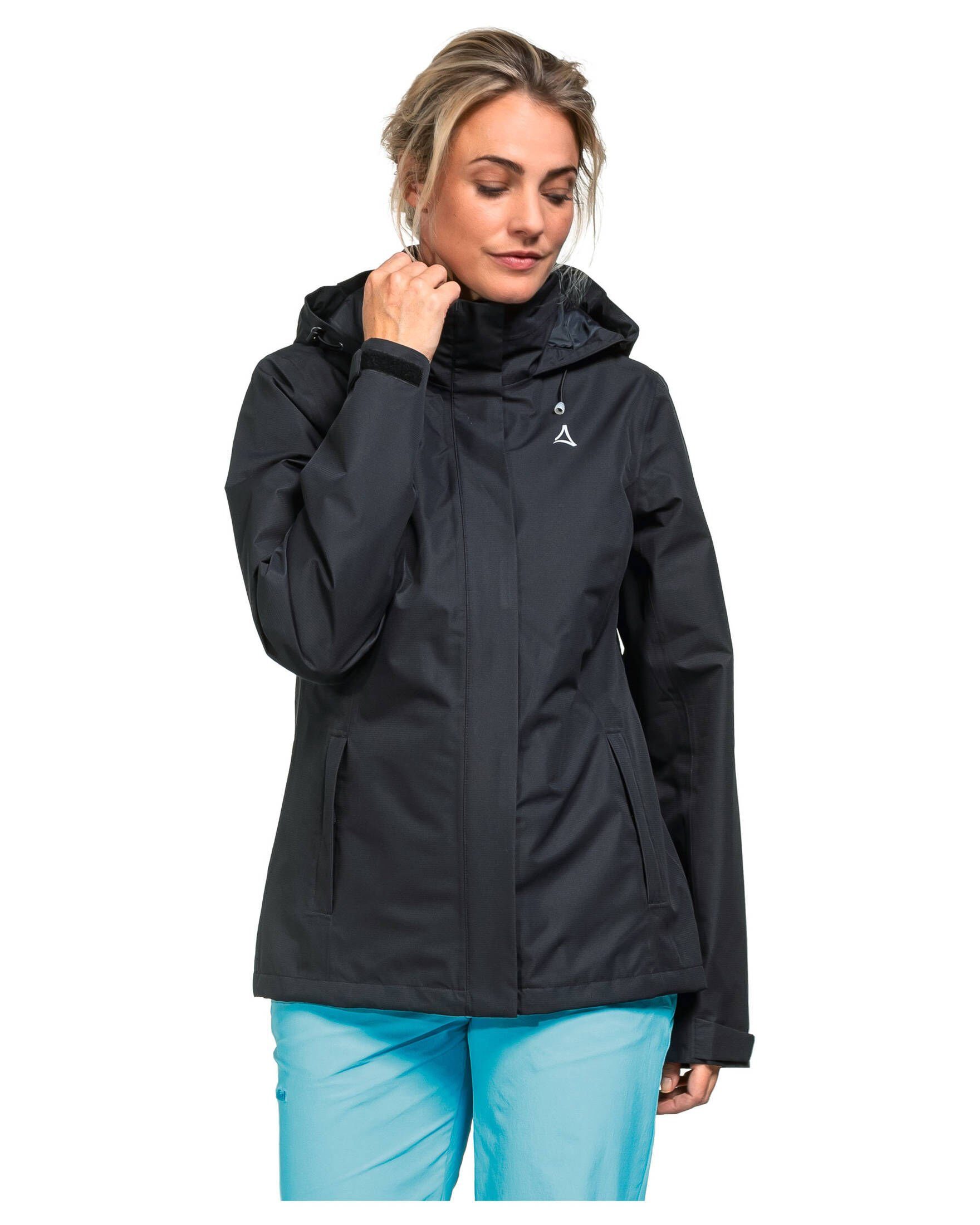 Damen Schöffel (200) L Regenjacke GMUND schwarz Regenjacke