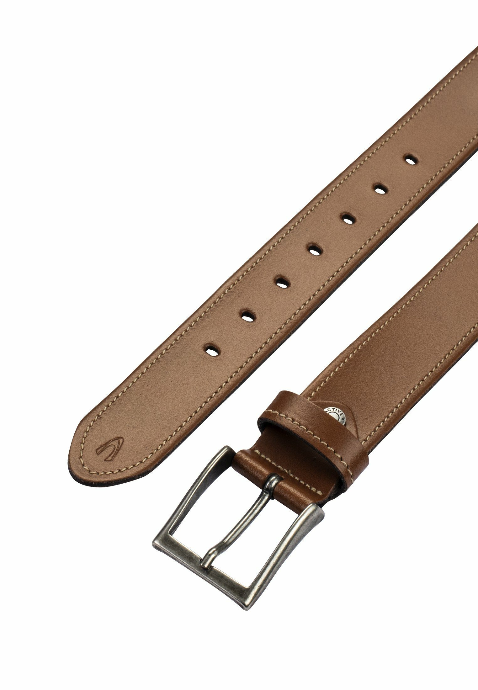 Ledergürtel active Braun camel aus Leder