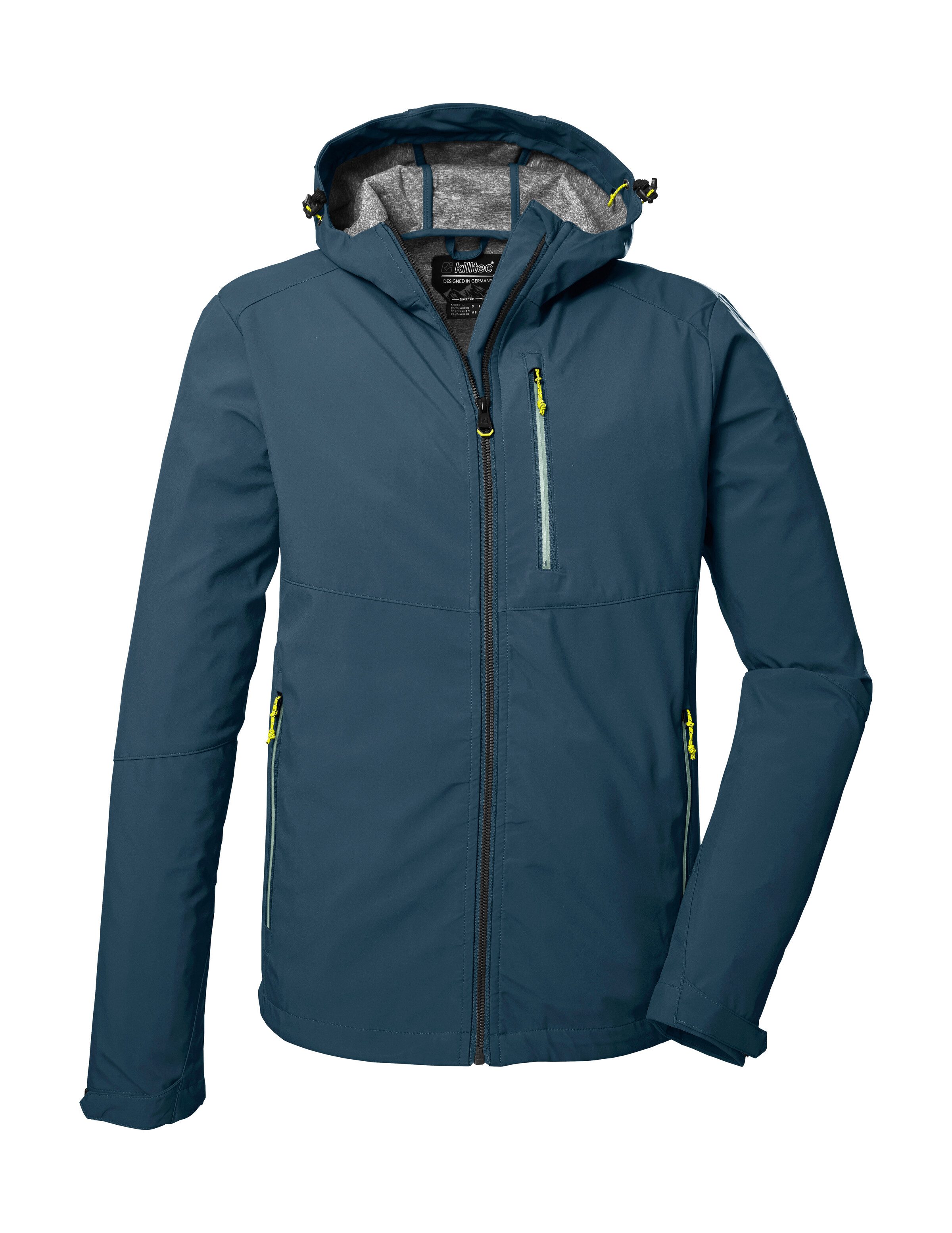 Killtec Softshelljacke KOS 259 MN SFTSHLL JCKT Wasserabweisende Softshelljacke mit verstellbarer Kapuze