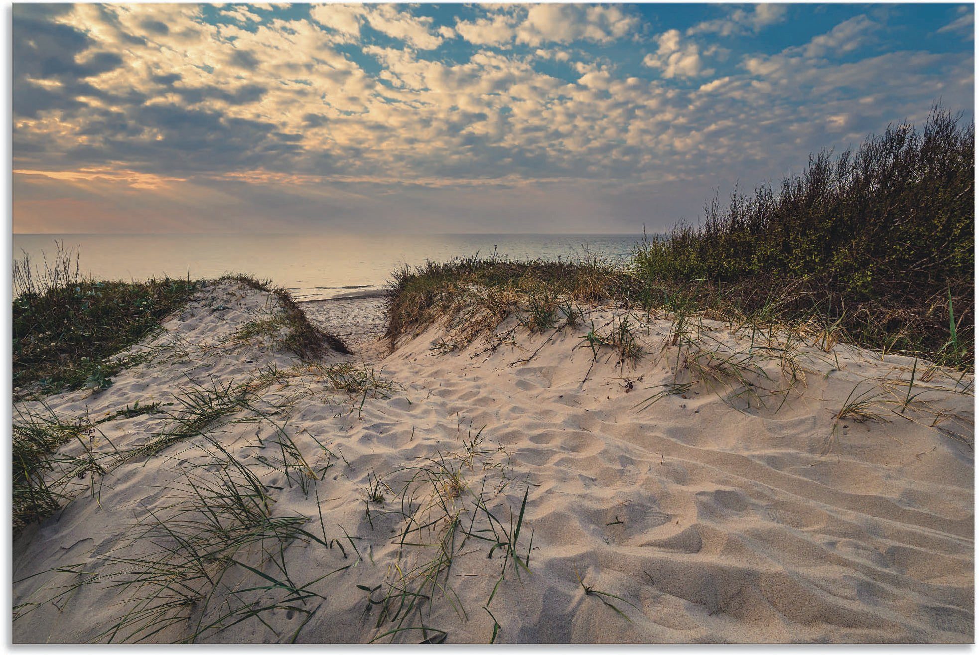 Artland Wandbild »Strand an Küste der Ostsee Graal Müritz«, Küstenbilder (1 Stück), in vielen Größen & Produktarten - Alubild / Outdoorbild für den Außenbereich, Leinwandbild, Poster, Wandaufkleber / Wandtattoo auch für Badezimmer geeignet-Otto