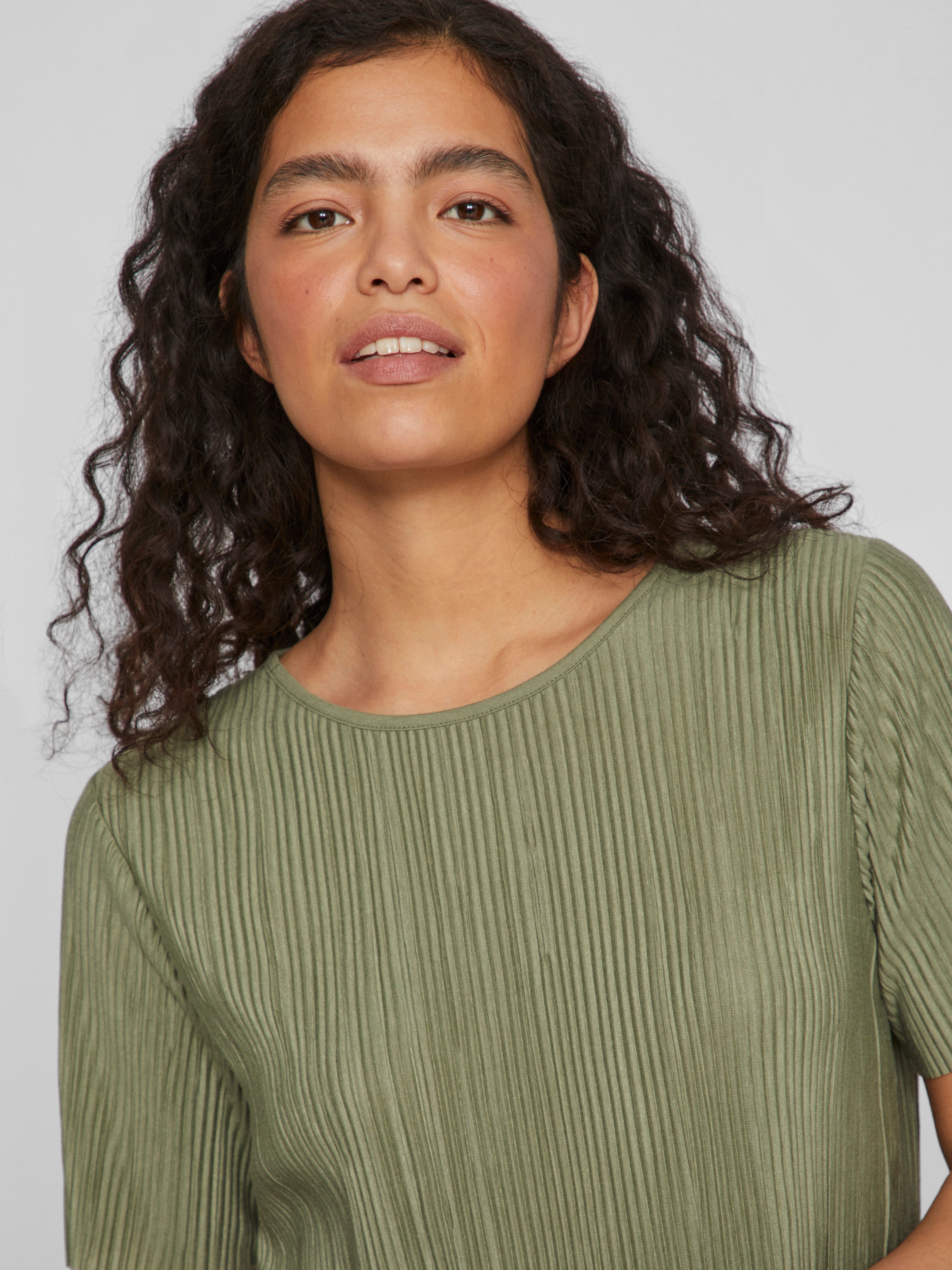 Vila Kurzarmshirt VIPLISA O-NECK S/S TOP - NOOS