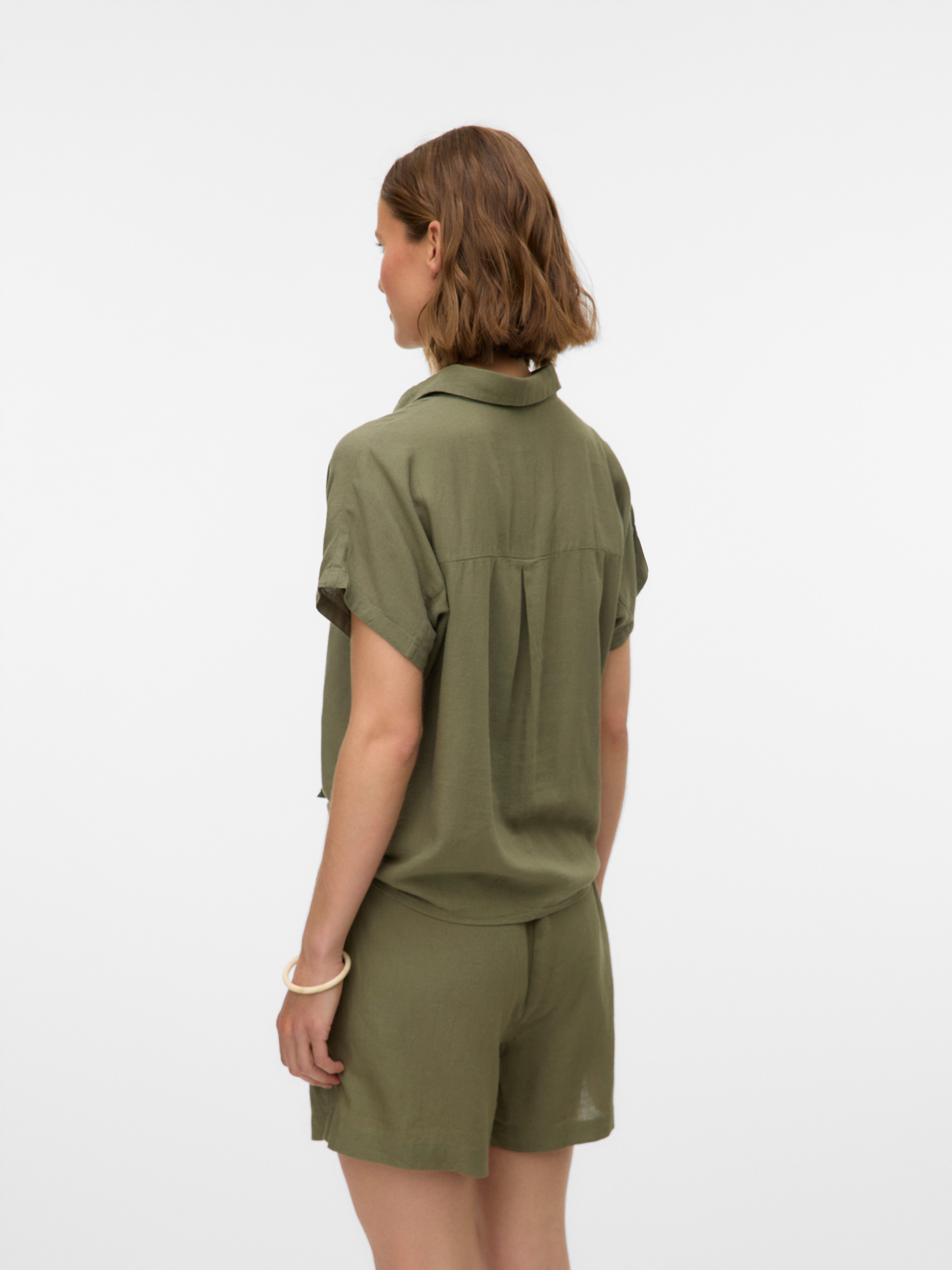 Vero Moda Kurzarmbluse VMTHEA SS TIE günstig online kaufen