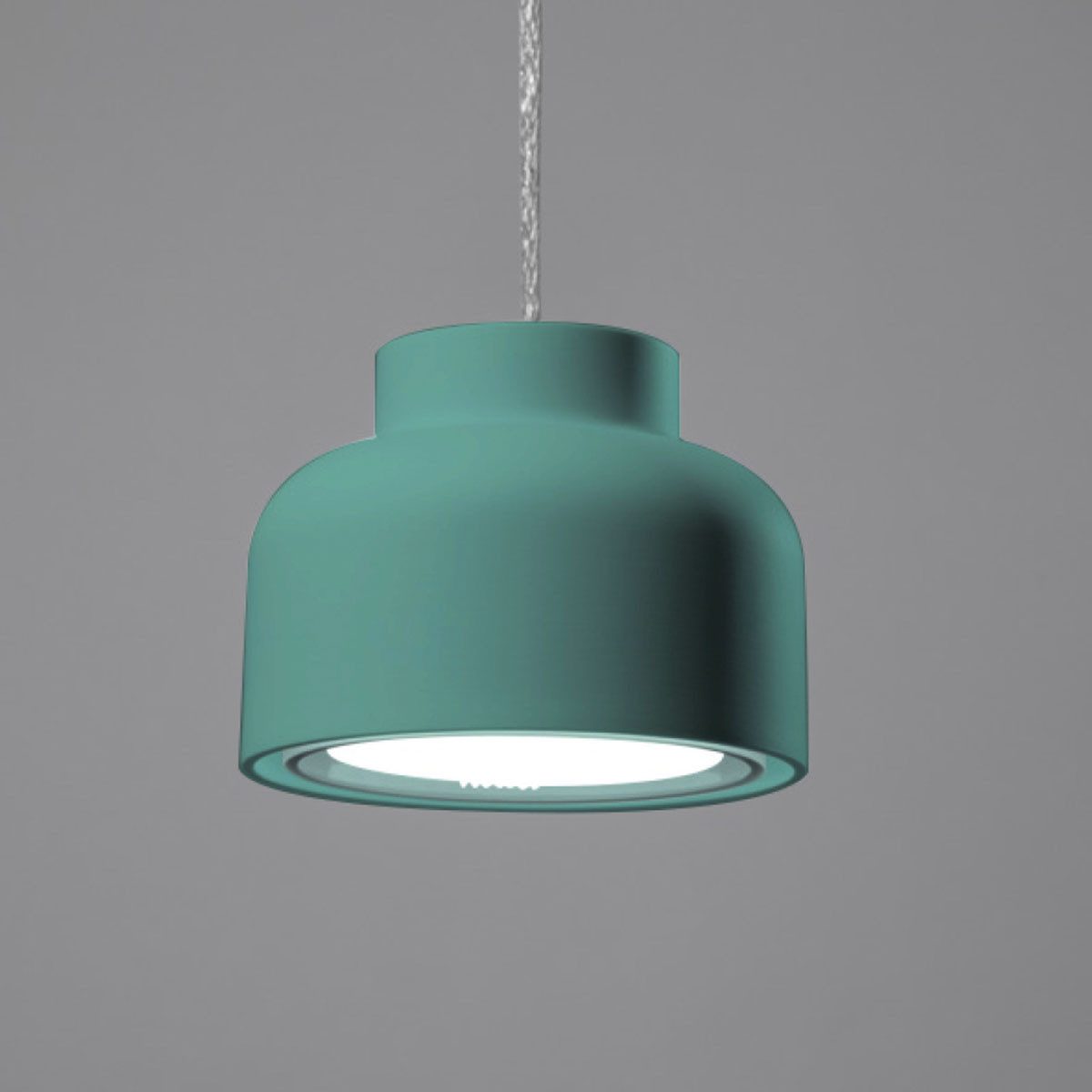 Vivida International Підвісні світильники Bottone Pendelleuchte, Ø: 10,6 cm, Petrolblau, LED wechselbar, Hängelampe