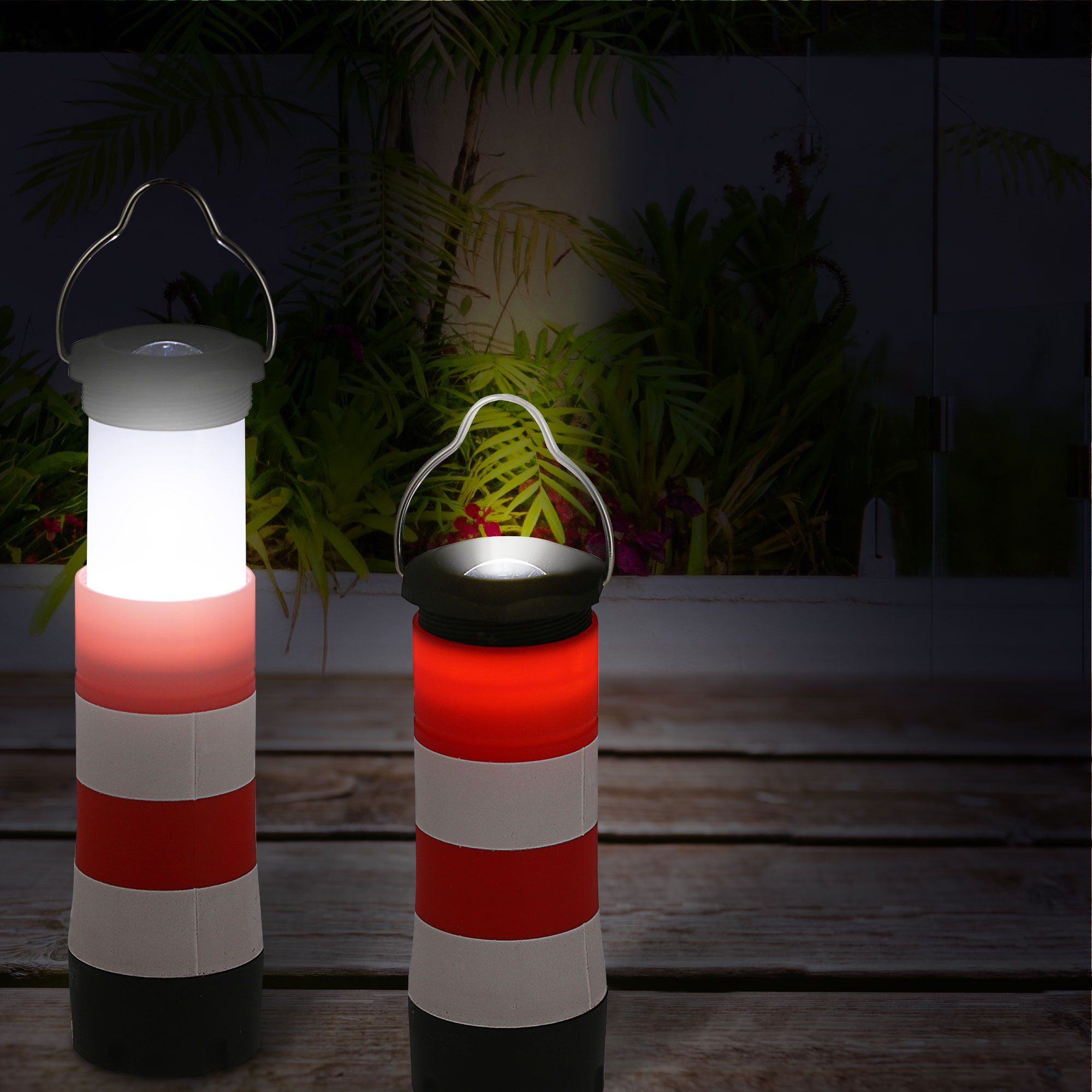 Leuchtturm Taschenlampe Multifunktionslampe CEPEWA Laterne LED