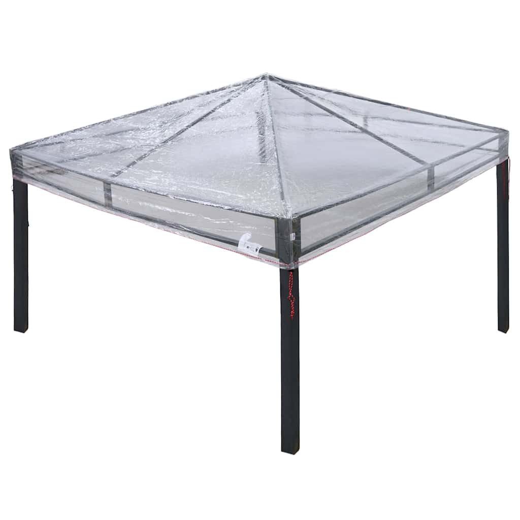 vidaXL Partyzelt Ersatzbezug für Pavillon 300 x 300 x 26 cm Transparent PVC