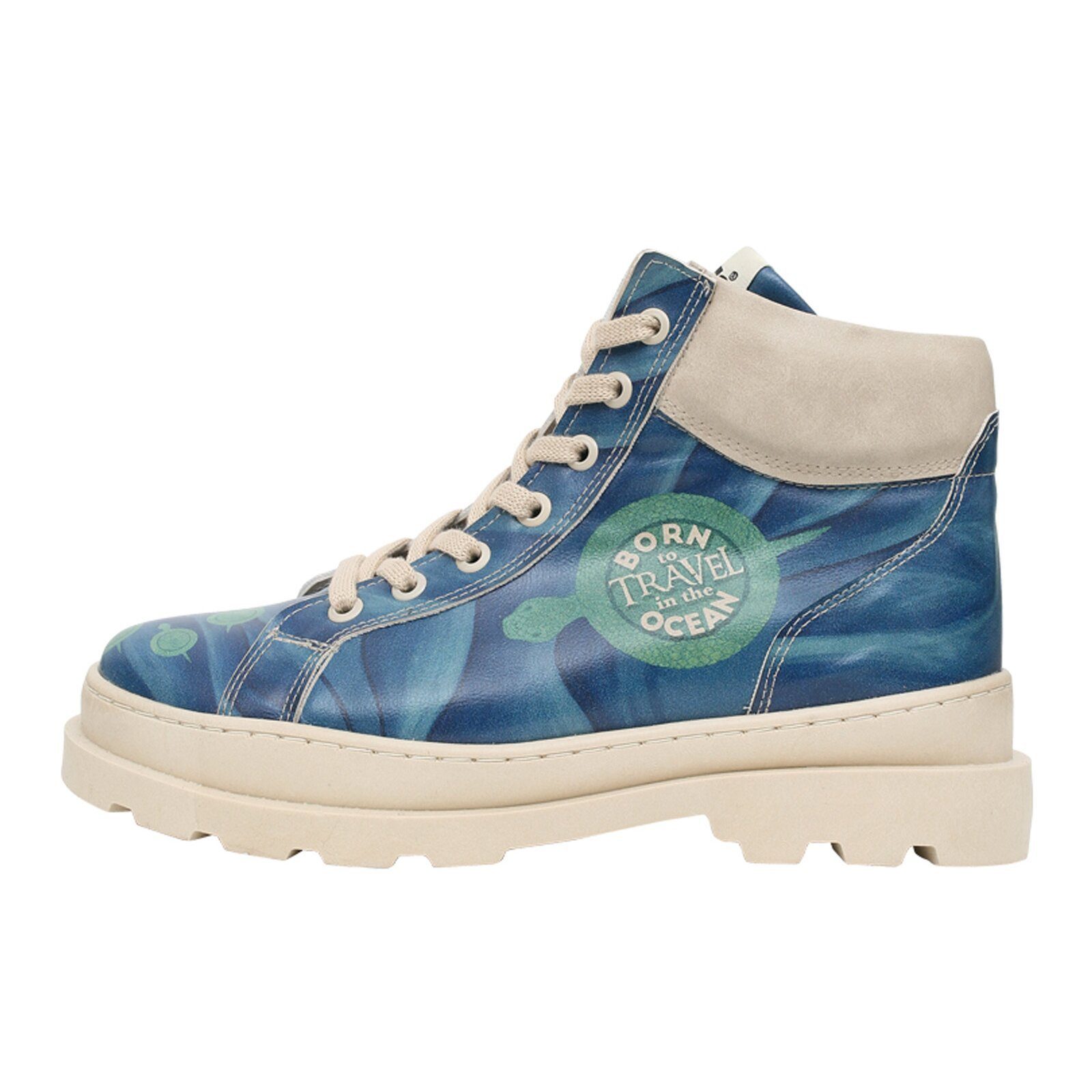 DOGO Adriana Born To Travel In The Ocean Damen Stiefeletten Winterboots Handgefertigt