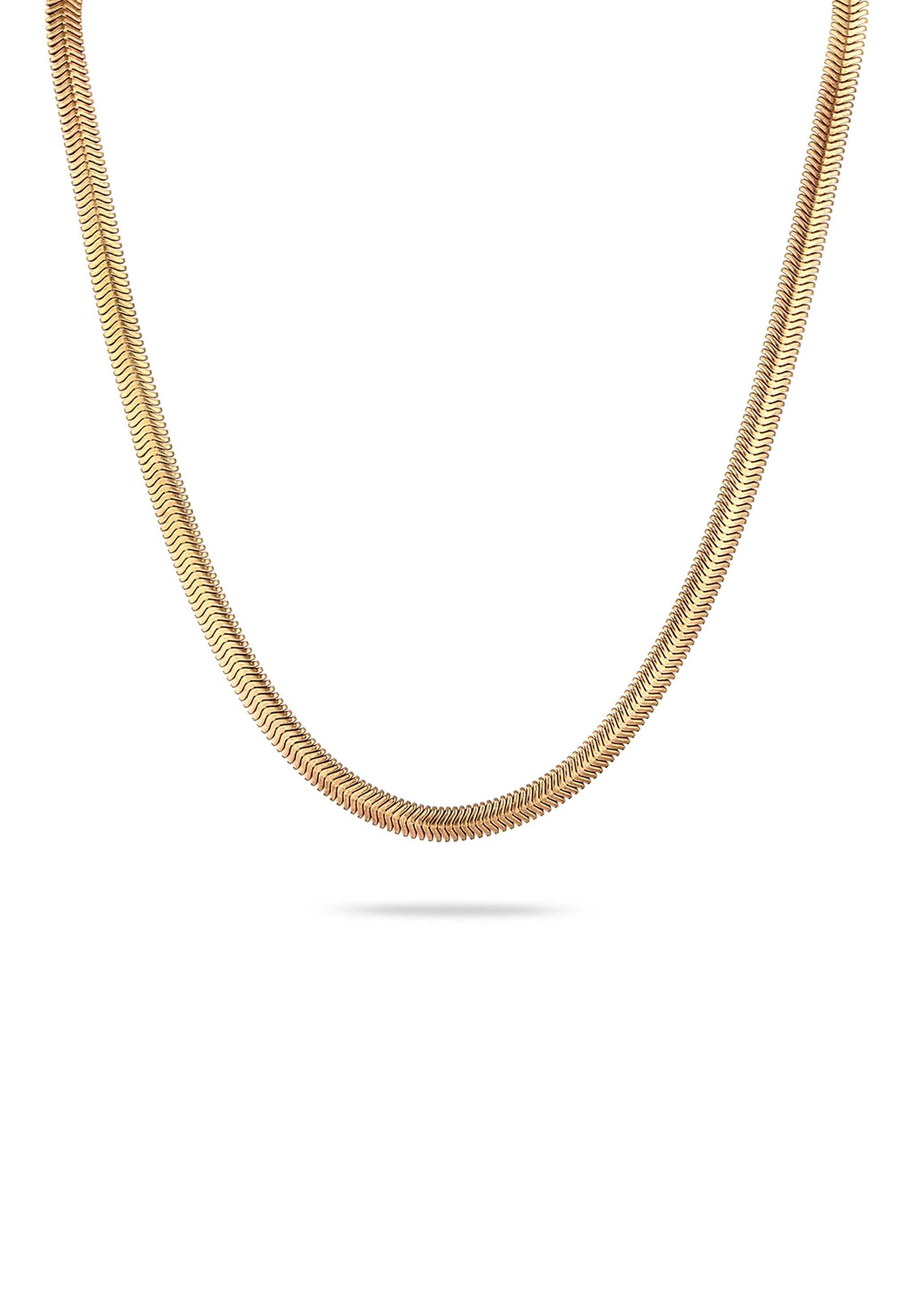 Stilnest Kette ohne Anhänger Herringbone Chain Choker 925 Sterling Silber