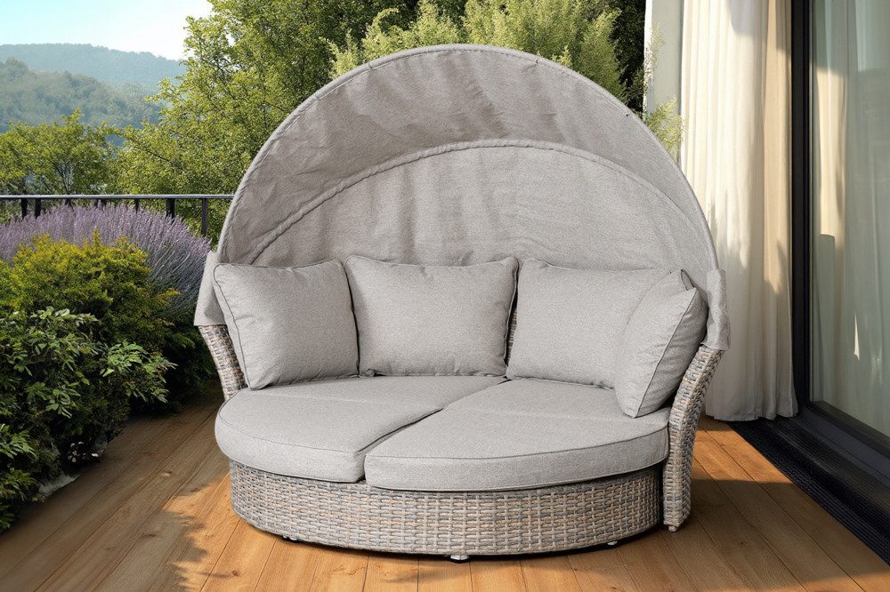 riess-ambiente Loungebett SEATTLE 195cm taupe, Einzelartikel günstig online kaufen