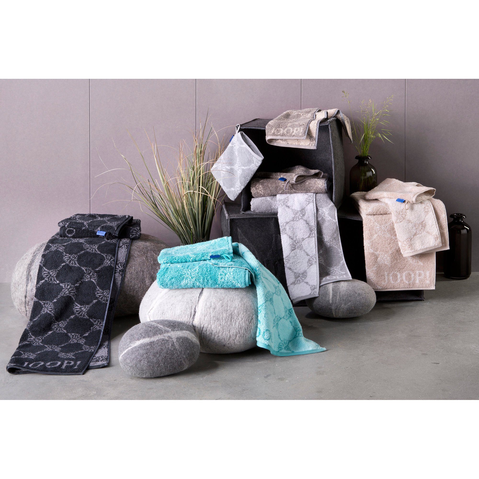 JOOP! Handtuch Handtuch "Classic Cornflower", Jacquard, Walk-Frottier gemus günstig online kaufen