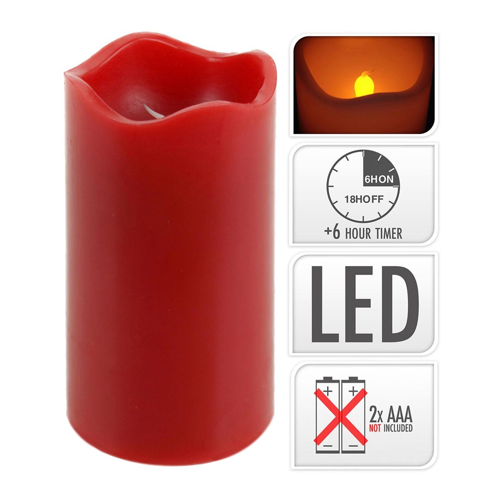 ToCi LED-Kerze 4er-Set LED-Kerze mit Timer günstig online kaufen