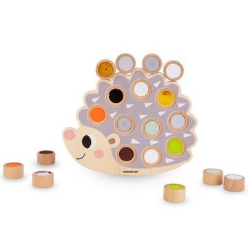 Mamabrum Steckpuzzle Igel aus Holz - Montessori-Sinnespuzzle, Puzzleteile