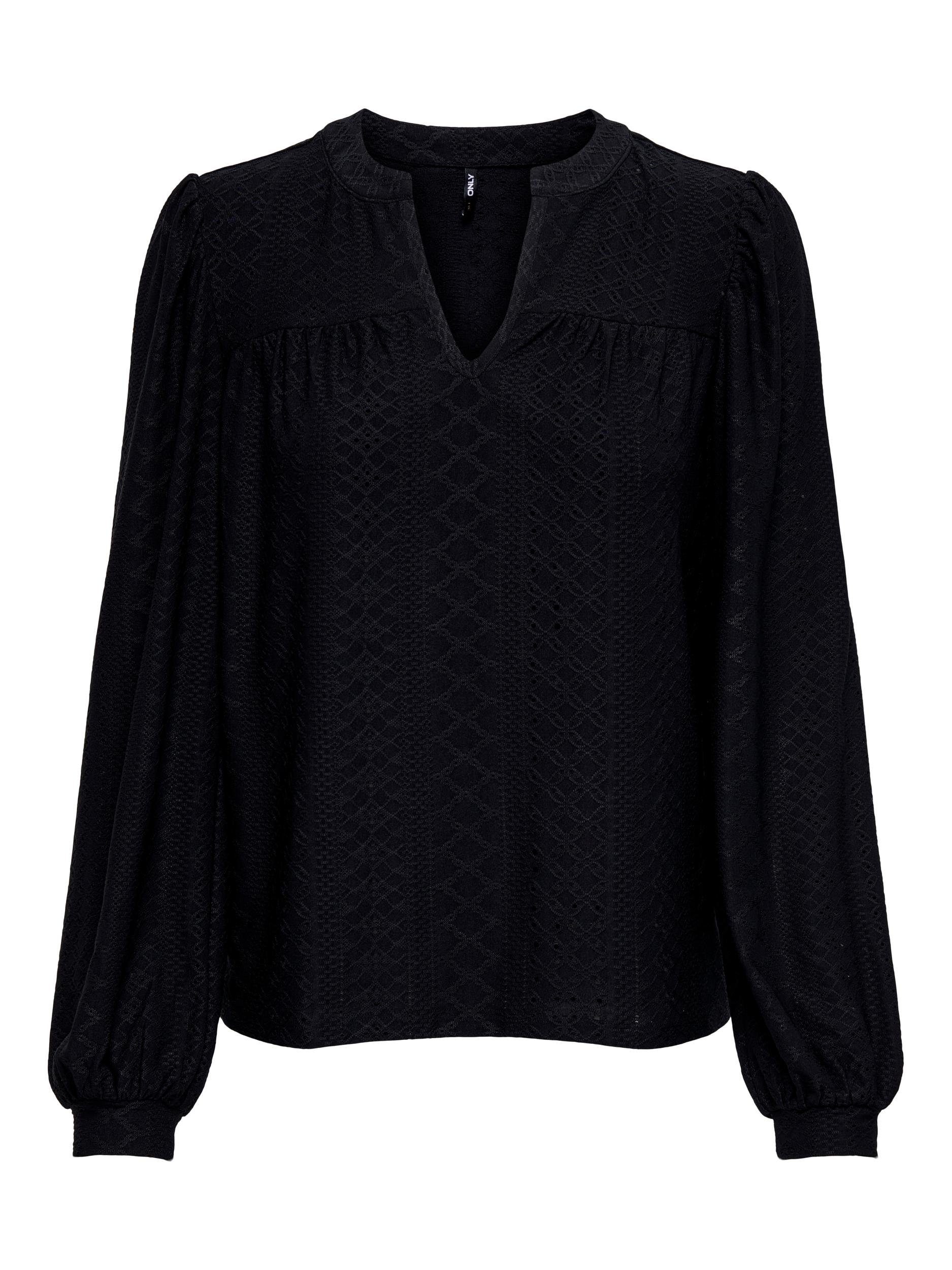 SPLIT JRS Langarmshirt ONLY L/S ONLSANDRA Black TOP