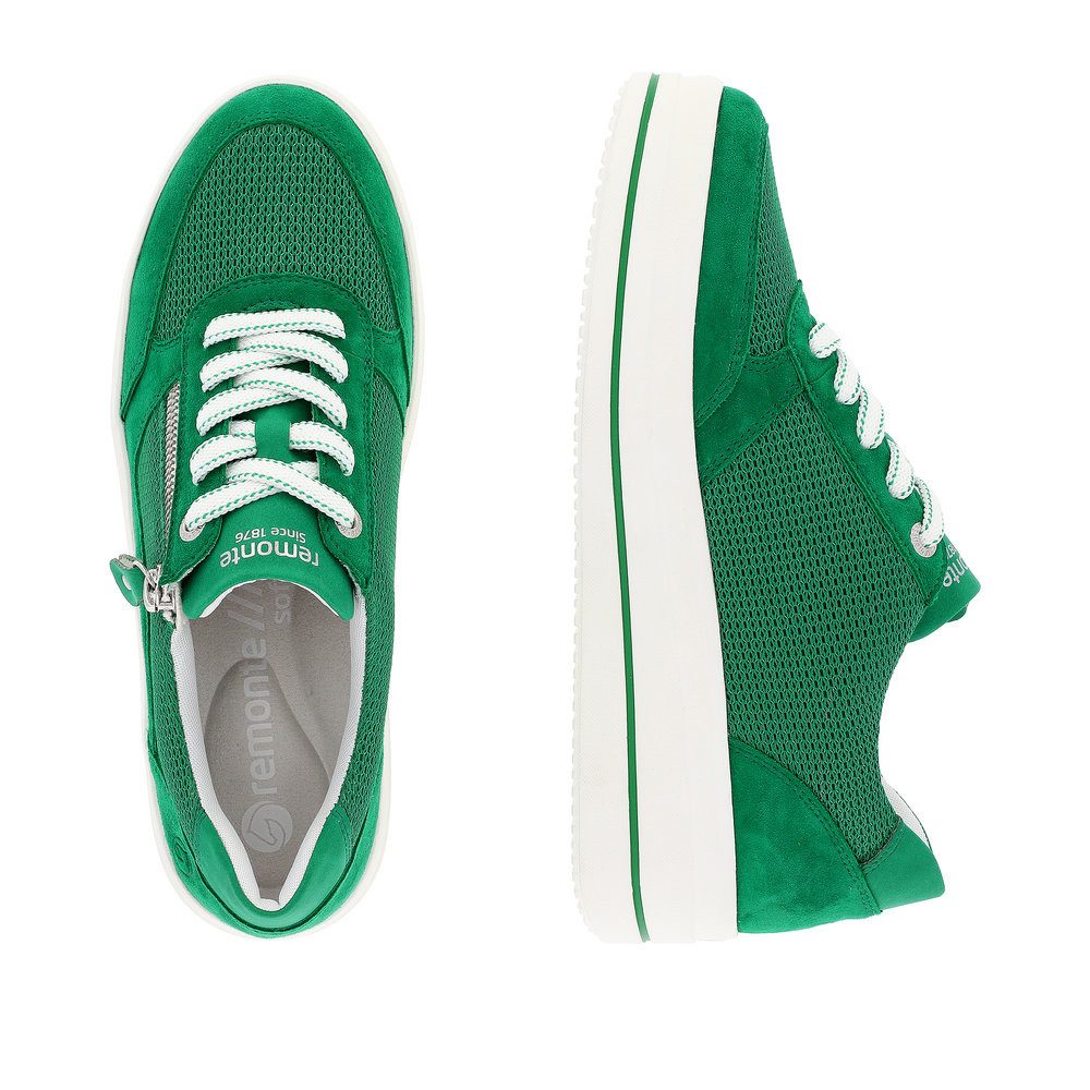 Remonte Remonte Damen Plateau Sneaker D1C04-52 grün Sneaker