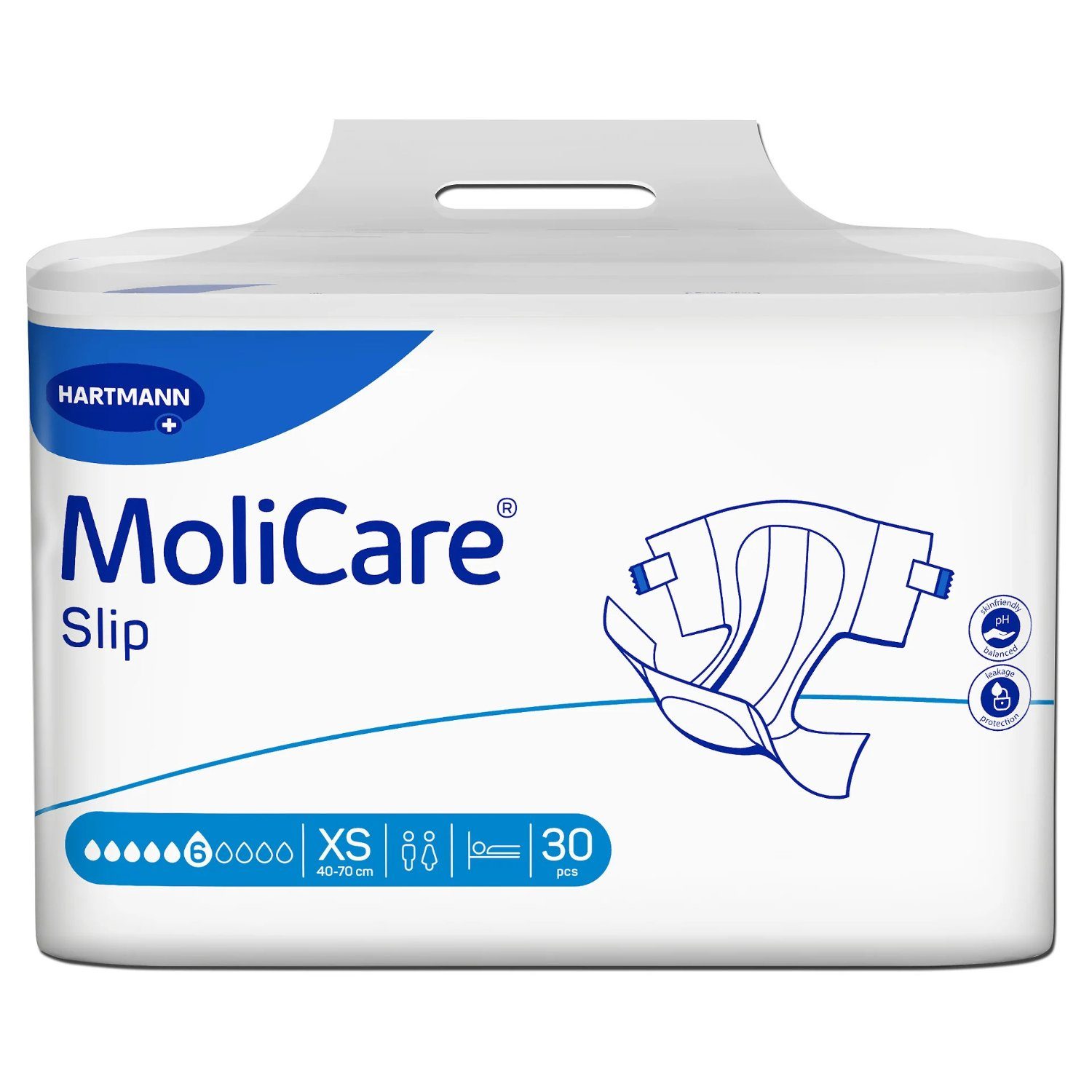 Molicare Saugeinlage MoliCare® Slip extra plus 6 Tropfen Größe L x3, für diskrete Inkontinenzversorgung