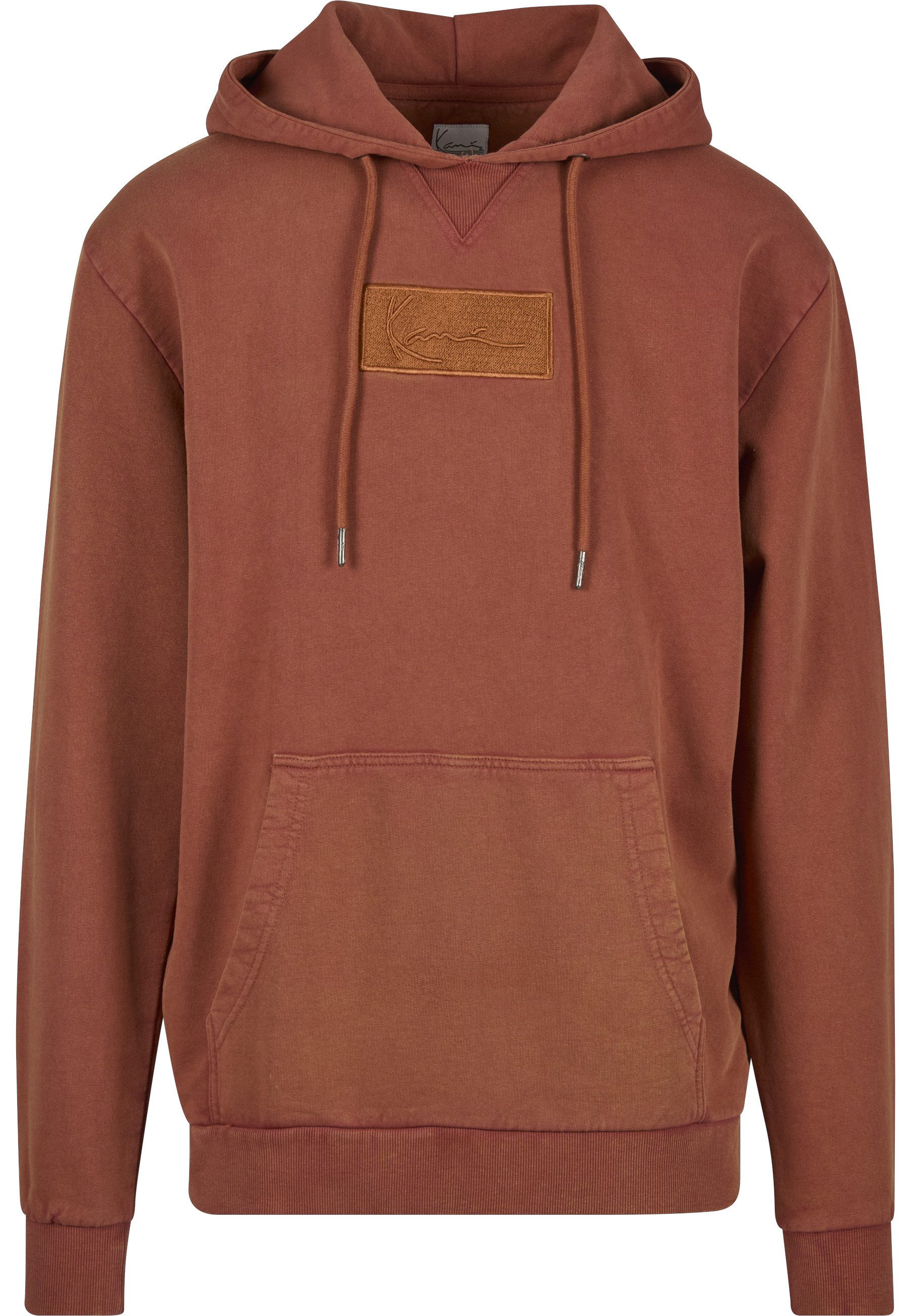 Karl Kani Kapuzenpullover Karl Kani Small Signature Box Washed Hoodie dark orange (1-tlg)