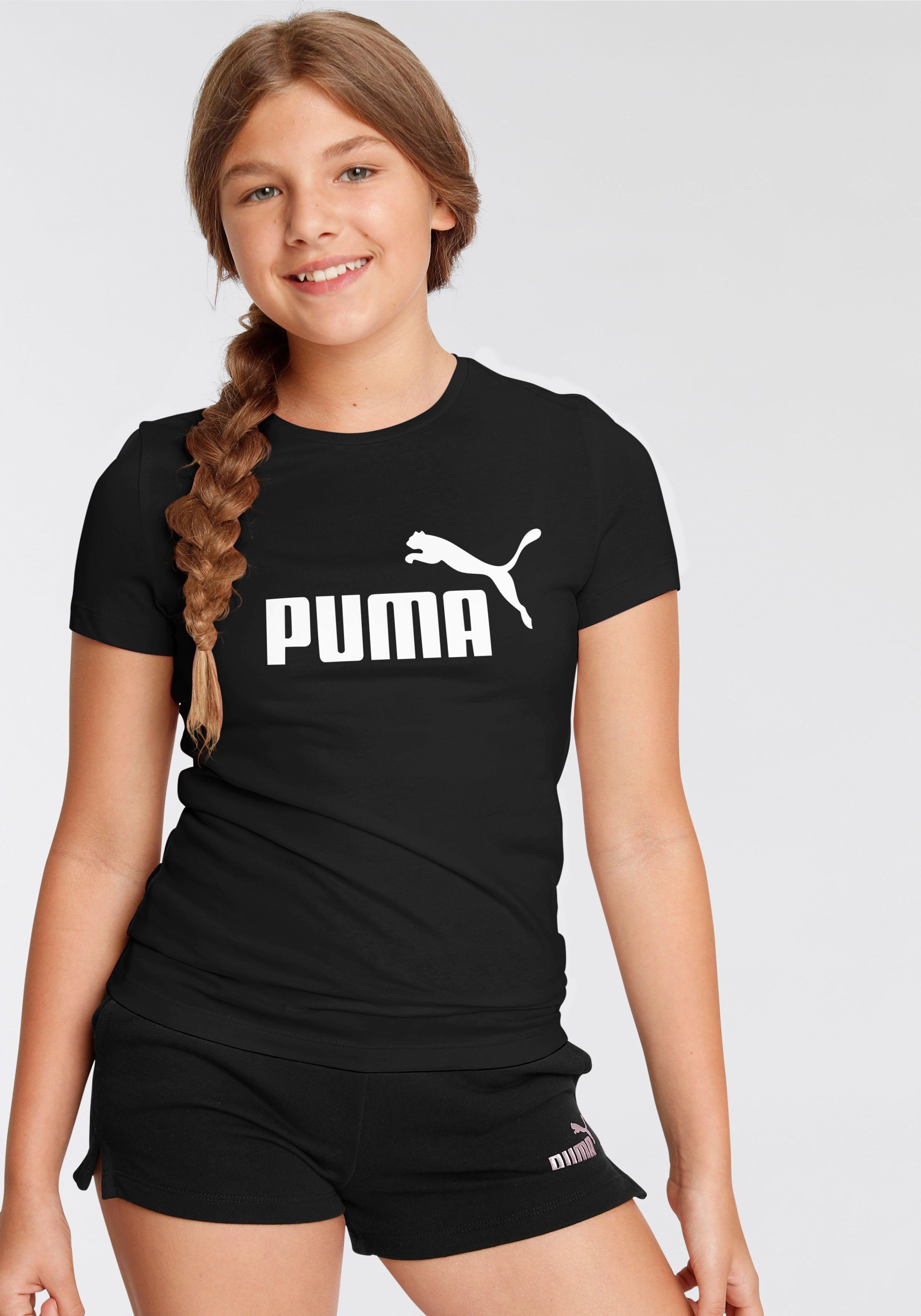 PUMA T-Shirt ESS LOGO TEE G Puma Black | Sport-T-Shirts