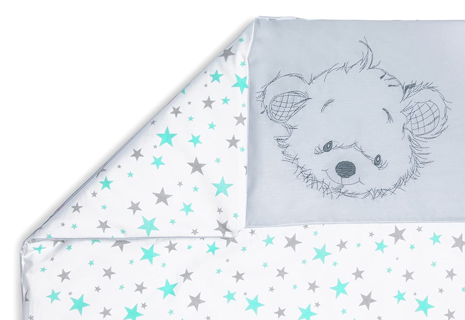 Amilian Babybettwäsche - Kinderwagenset mit Stickerei günstig online kaufen