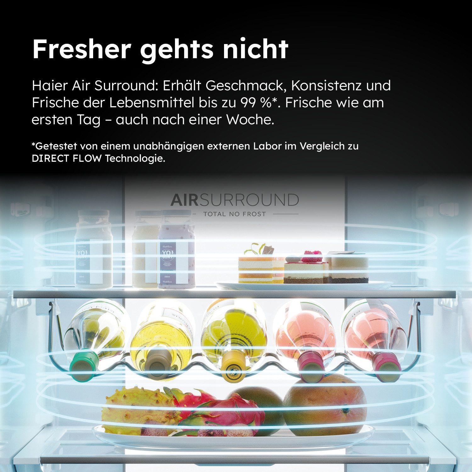 Haier Kühl-/Gefrierkombination Combi 2D 60 HDPW7620AANPK, 205 cm hoch, 59,5 cm breit, Absolut effizient: Nur 92 kWh jährlicher Energieverbrauch – Bild 5 von 5