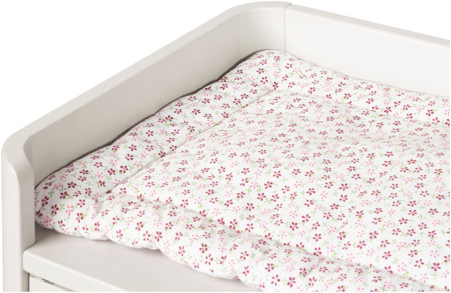 Pinolino® Puppenwickeltisch Malea (Set), inklusive Wickelauflage »rosa Blümchen«