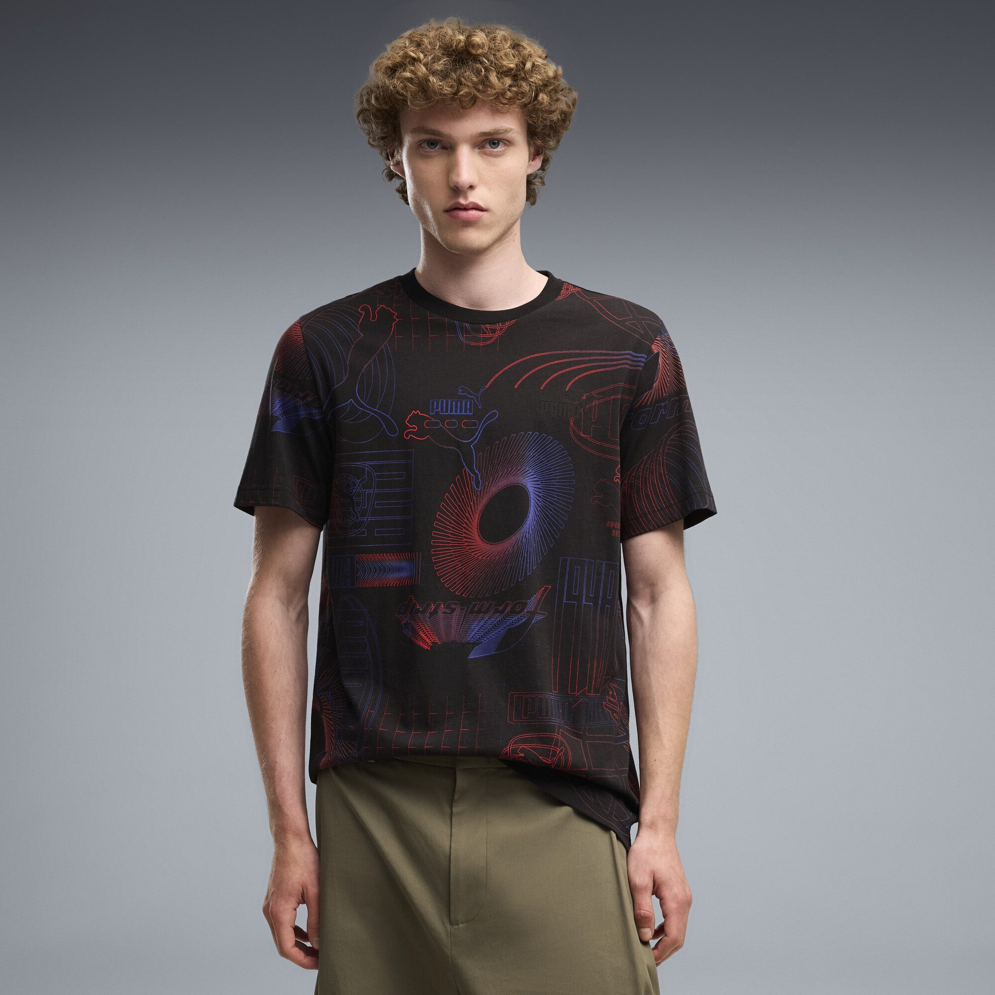 PUMA T-Shirt Essentials Printed Graphic T-Shirt Herren – Bild 2 von 5
