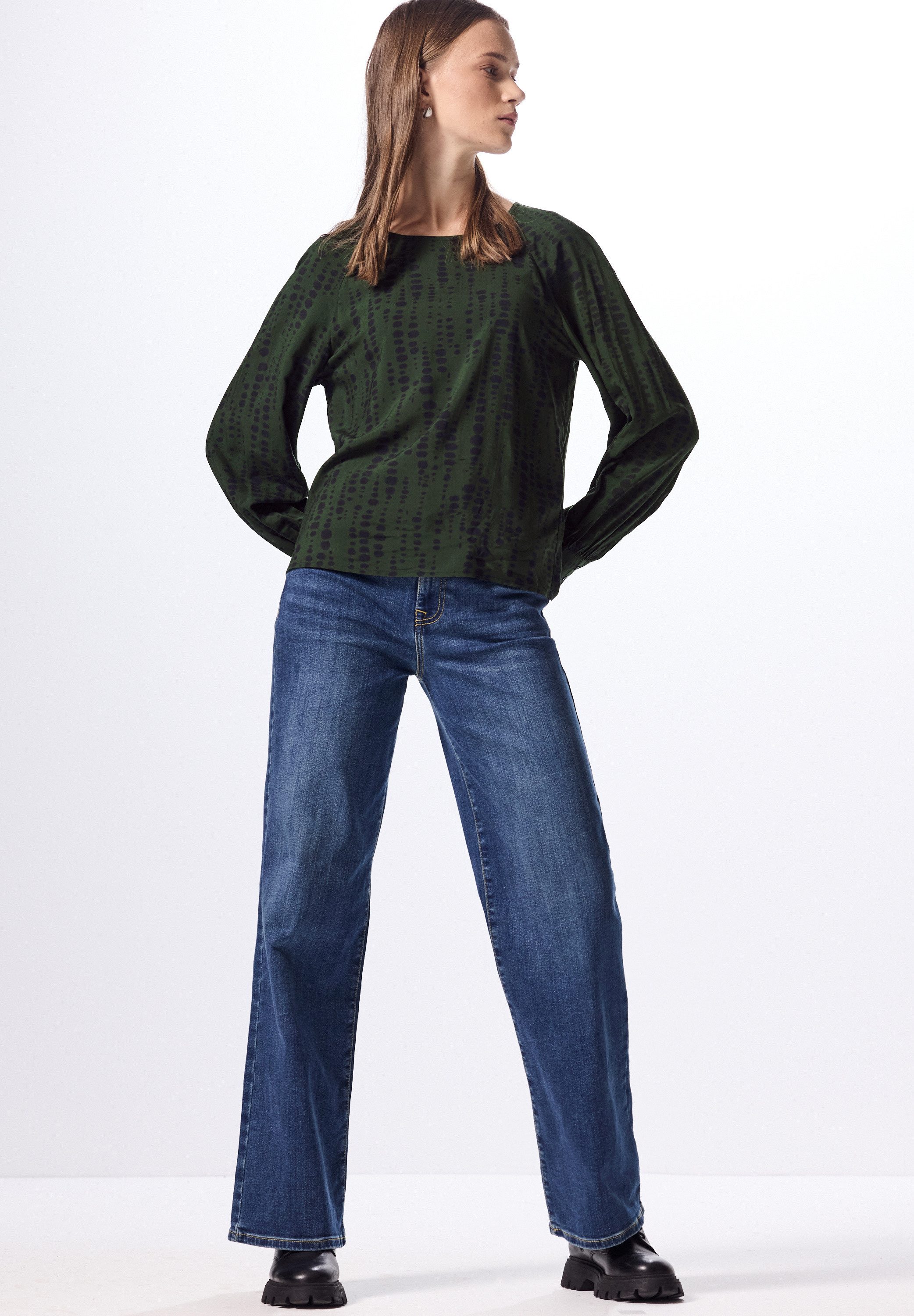 STREET ONE STUDIO Longtunika mit Rundhalsausschnitt