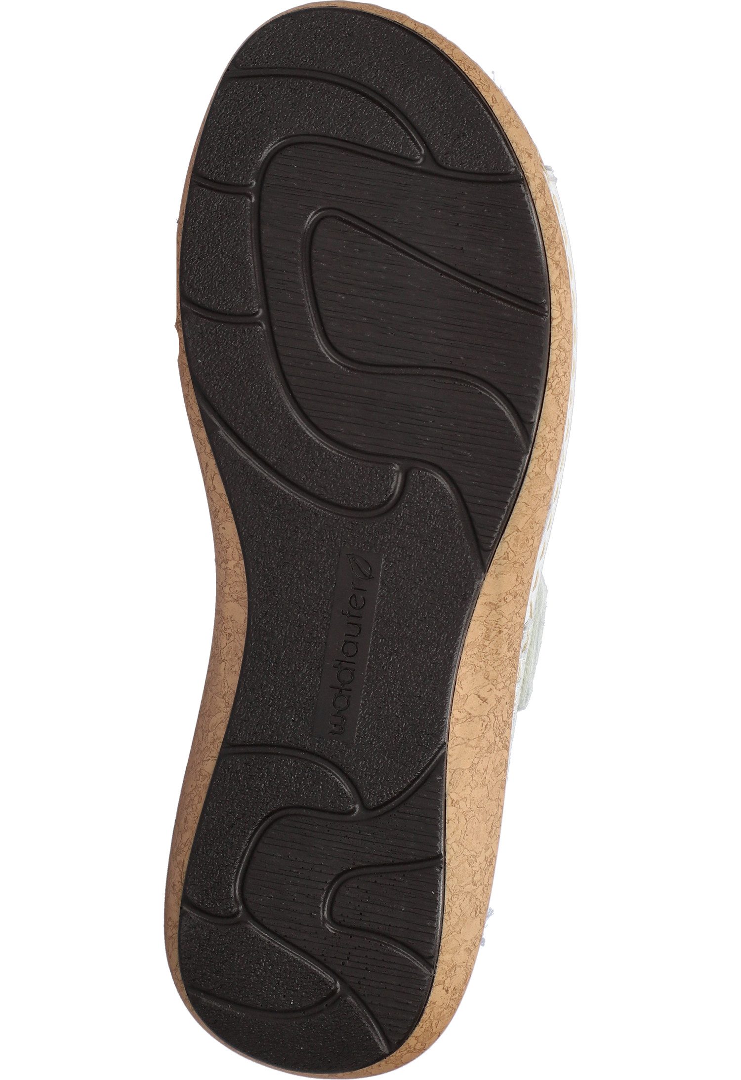 Waldläufer K-HELIETT Sandale Sommerschuh, Keilsandalette, Metallic-Look, in Extraweite K