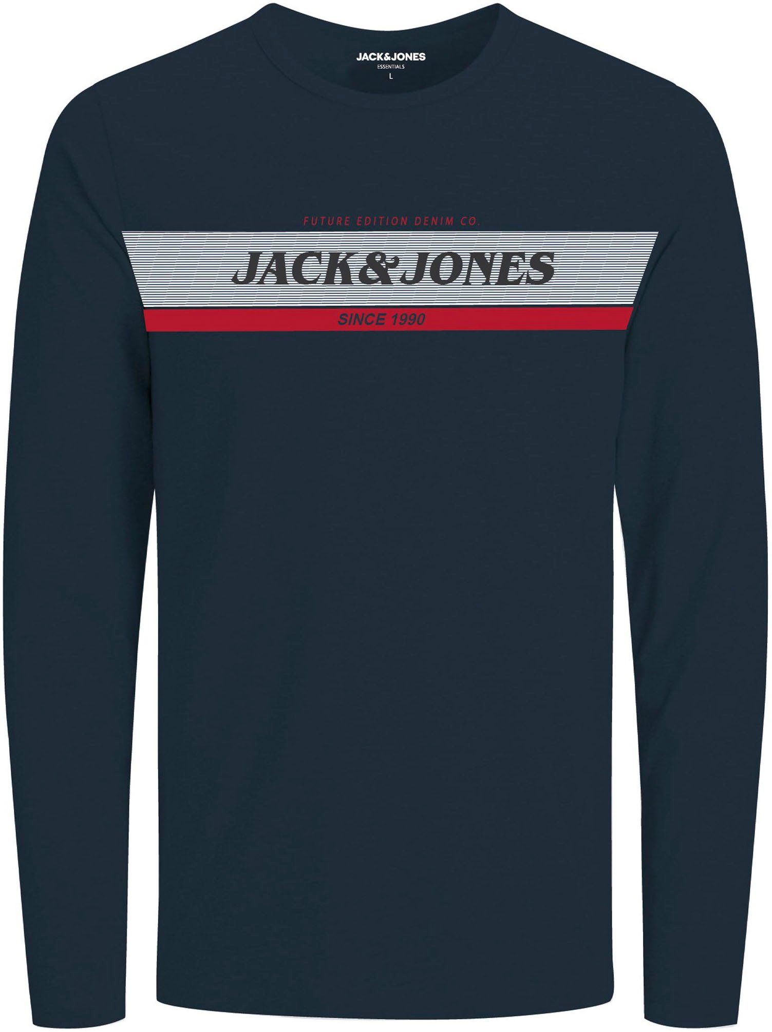 Jack & Jones Junior Langarmshirt navy JNR JJALEX TEE CREW NECK blazer LS