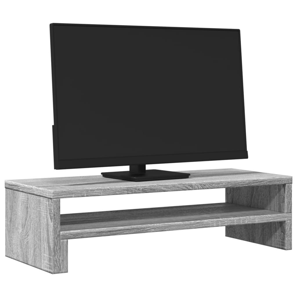 vidaXL Computertisch Monitorständer Grau Sonoma 54x22x15 günstig online kaufen