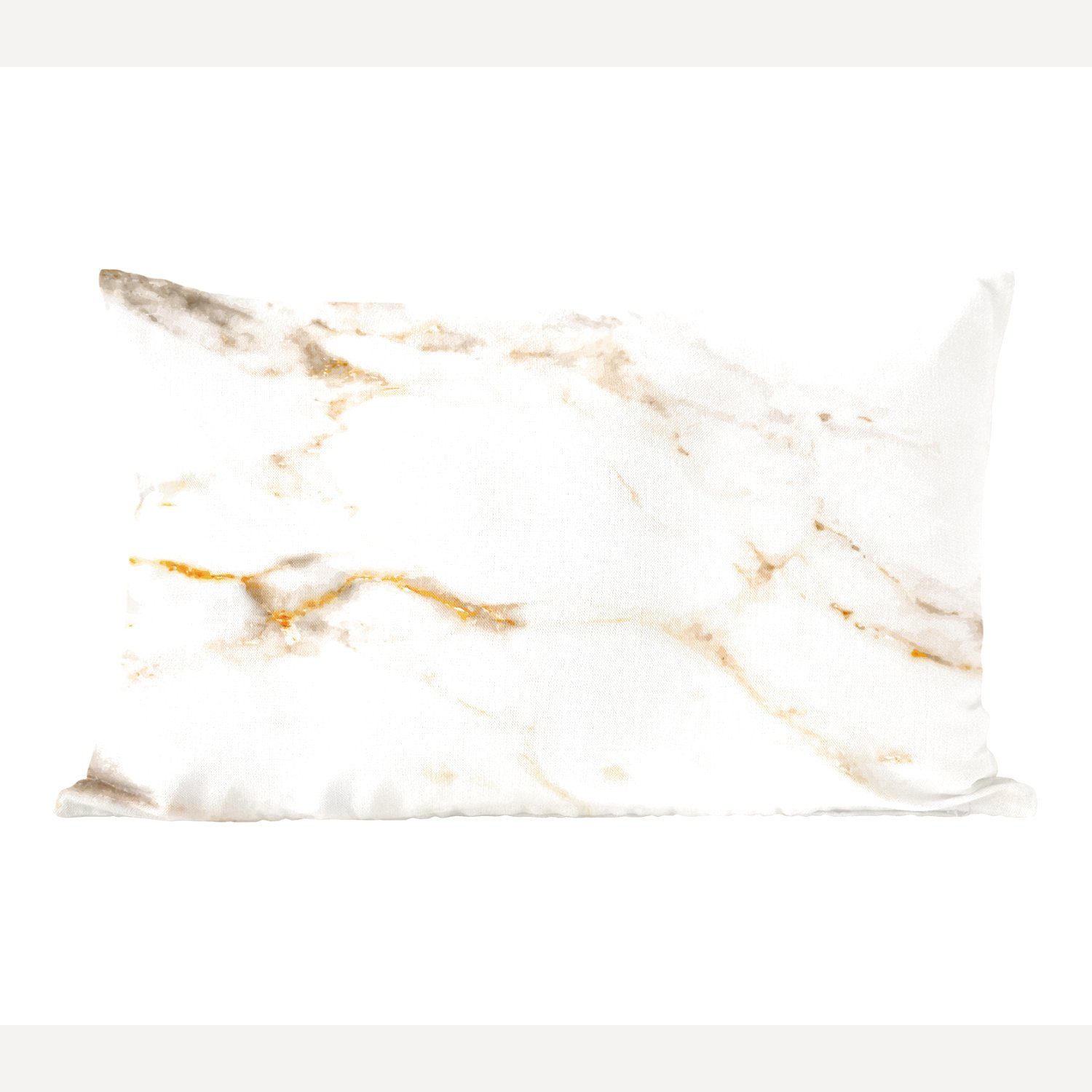 MuchoWow Dekokissen Marmor - Muster Zierkissen, Dekoration, Wohzimmer Dekokissen - Weiß, mit Füllung, Schlafzimmer