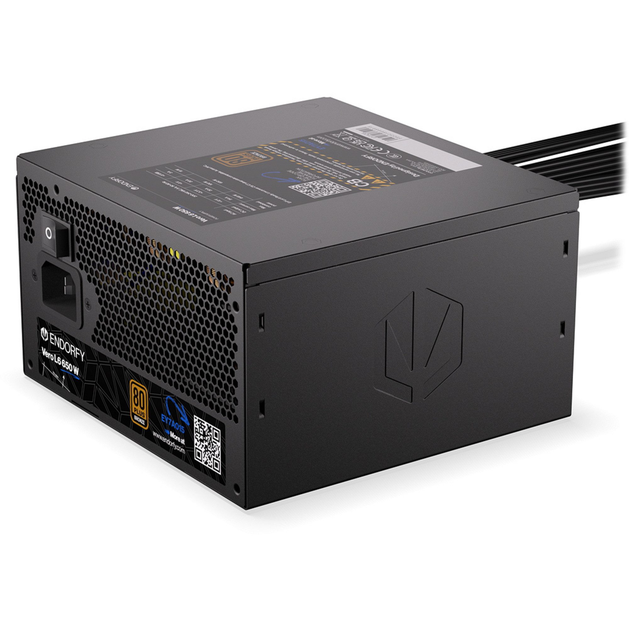 ENDORFY ENDORFY Vero L6 650 W, PC-Netzteil, (1x 12-Pin PC-Netzteil (80 PLUS Bronze)