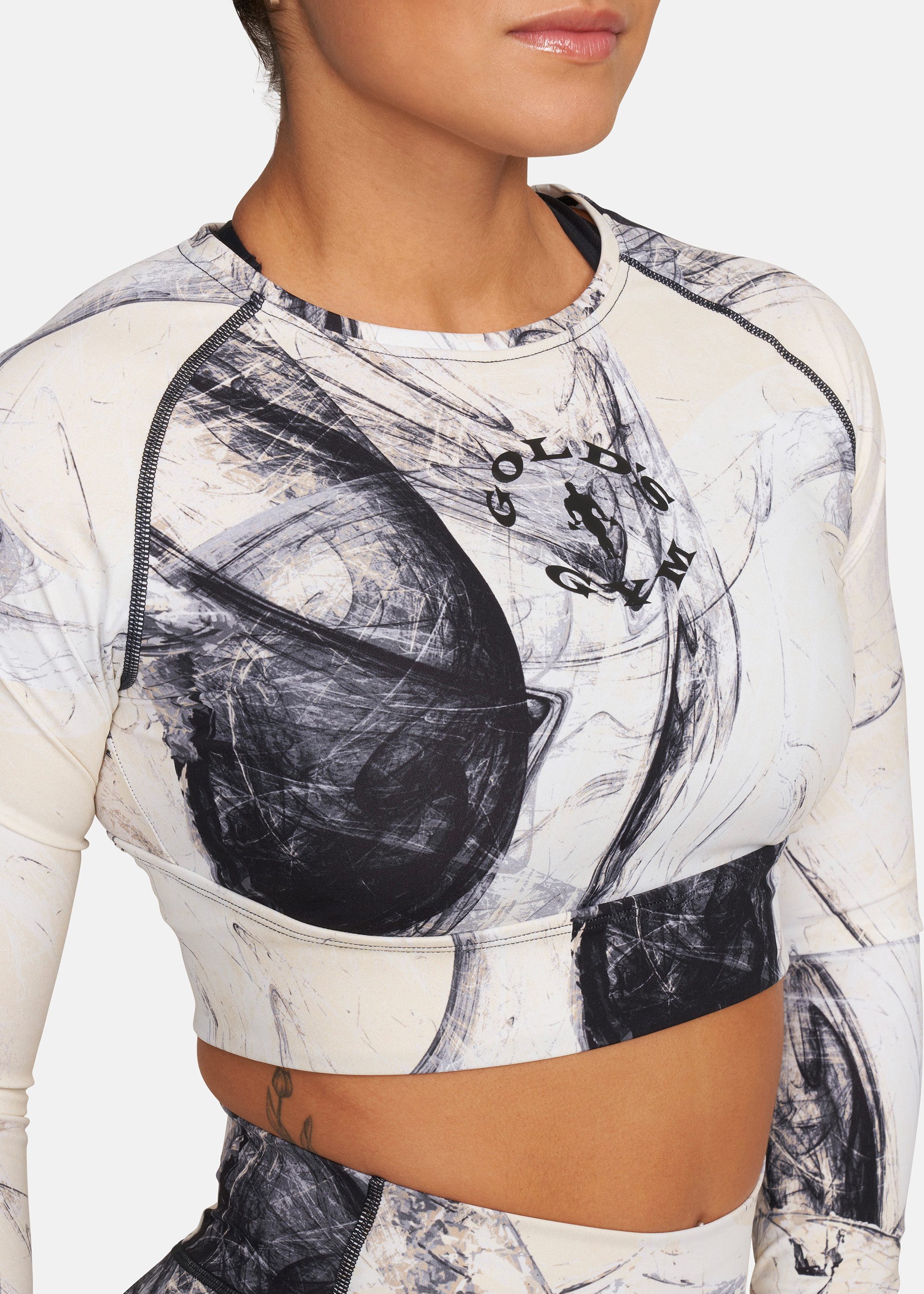 GOLD'S GYM APPAREL Langarmshirt HELEN pilling-resistent, formstabil, atmungsaktiv, schnelltrocknend