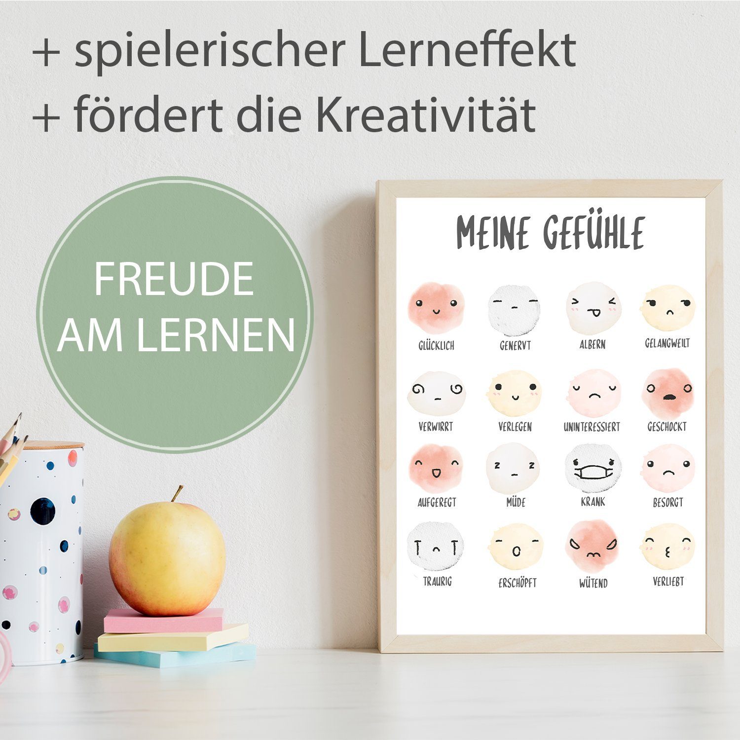 Tigerlino Poster Gefühle Lernposter Kinderposter Lernhilfe günstig online kaufen