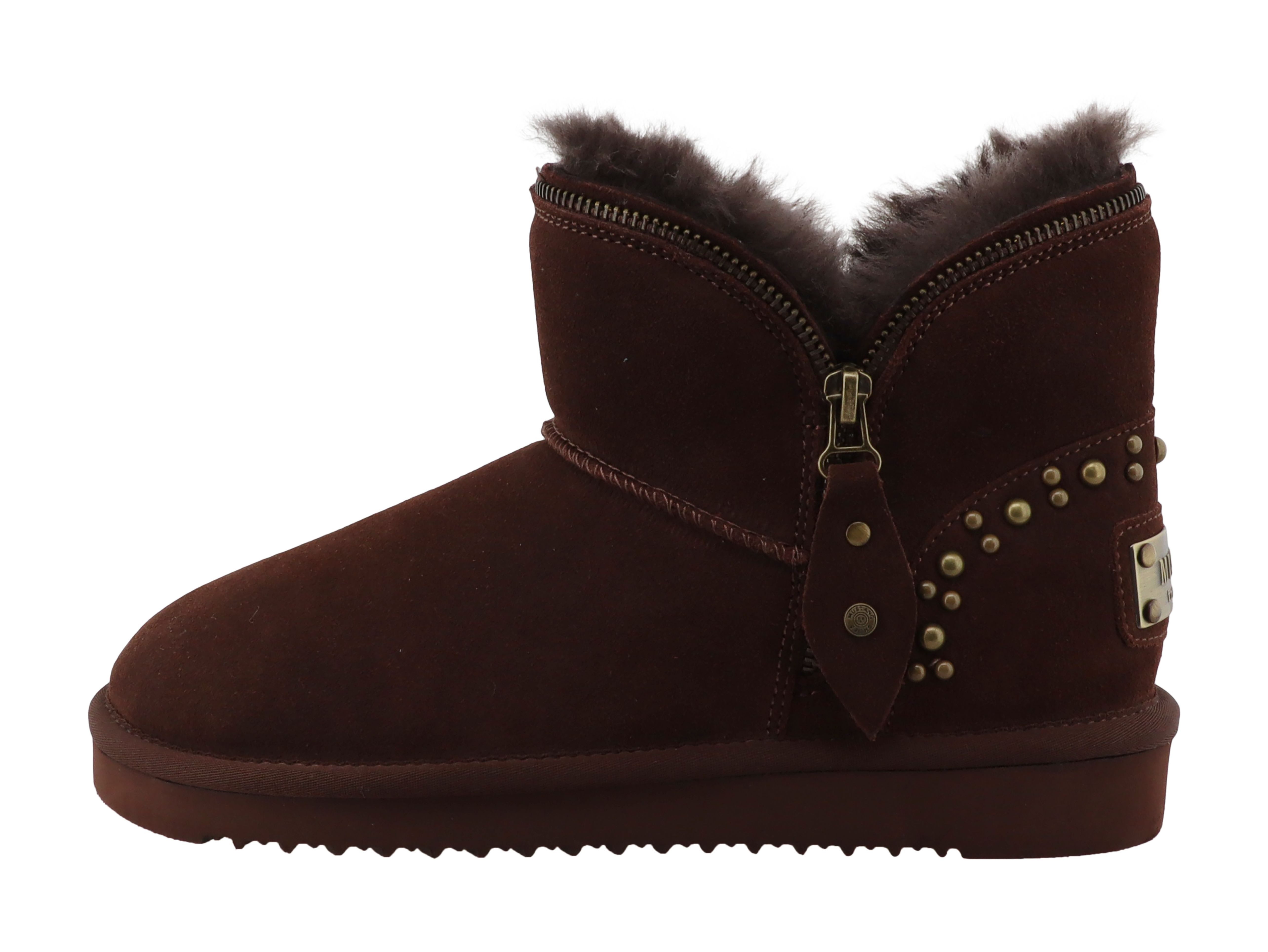 Mustang Shoes Winterboots Winterboots Plateau, Winterstiefelette mit Nieten und Zierreißverschluss