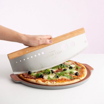 Mason Cash Pizzaschneider, 3in1-Funktion, Edelstahl, Holz