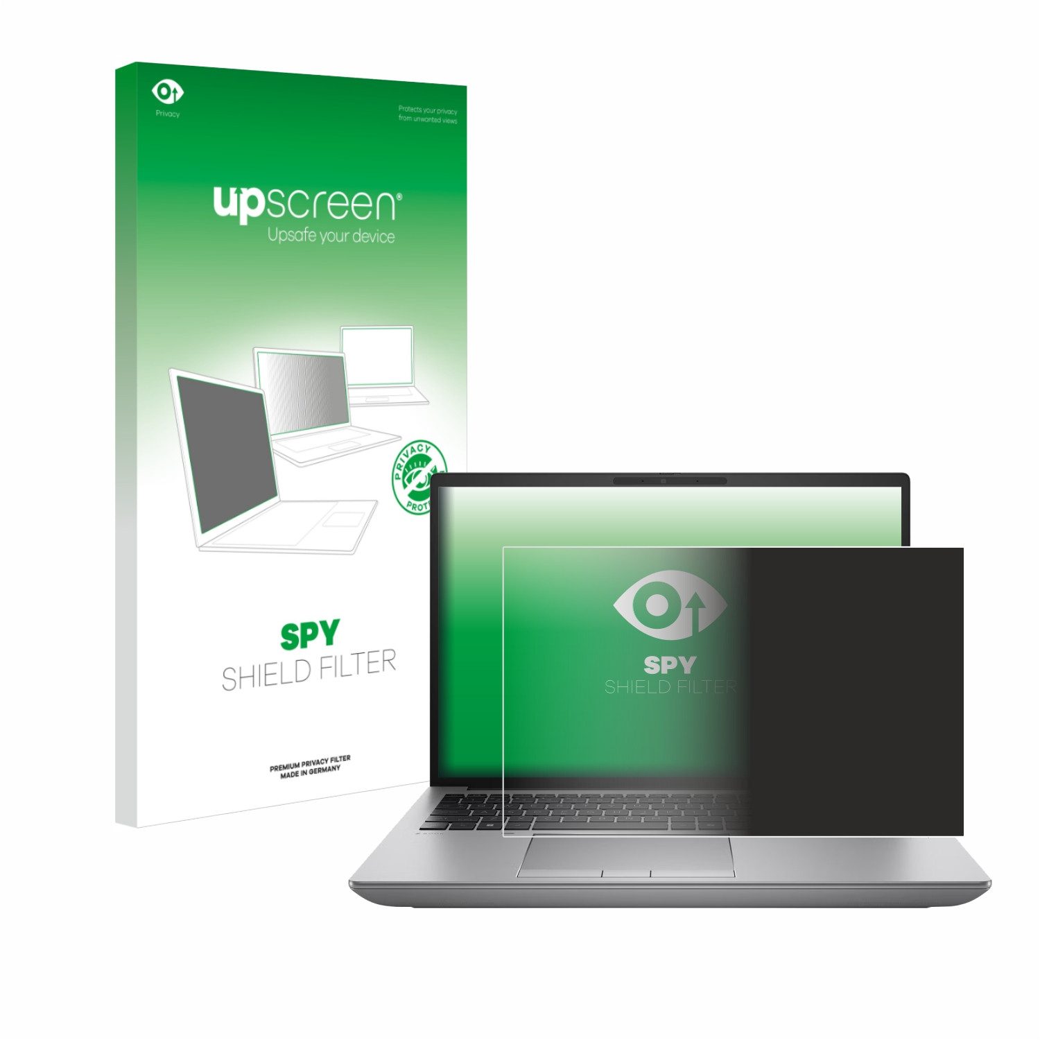 upscreen Displayschutzfolie Blickschutzfilter für HP ZBook Fury 16 G11 Non-Touch, Anti-Spy Privacy Filter Sichtschutz Blickschutzfilter Blaulicht-Schutz