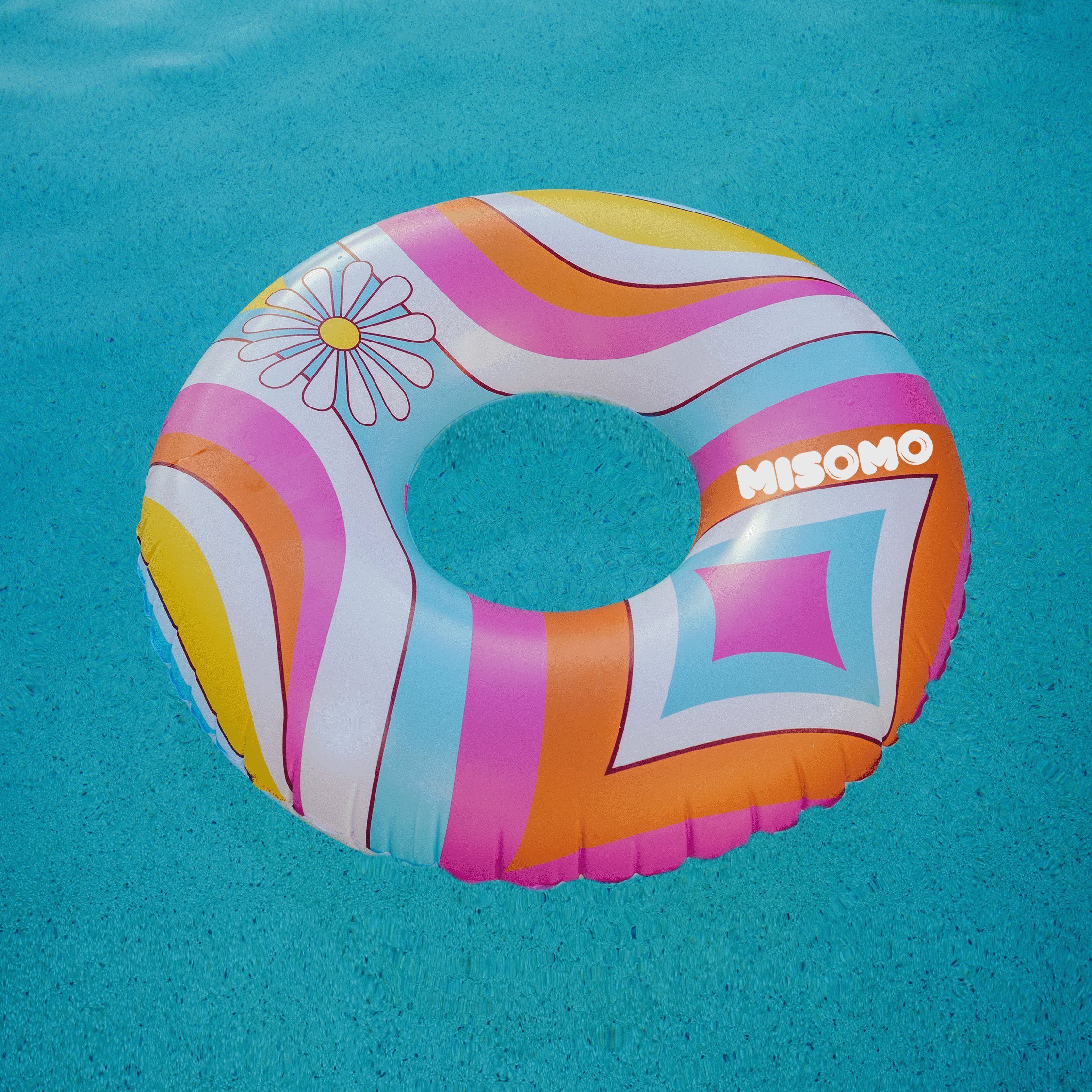 Schwimmreifen Pool Ø110 Ibiza cm Großer Misomo Luftmatratze Edition, Party, Schwimmring,