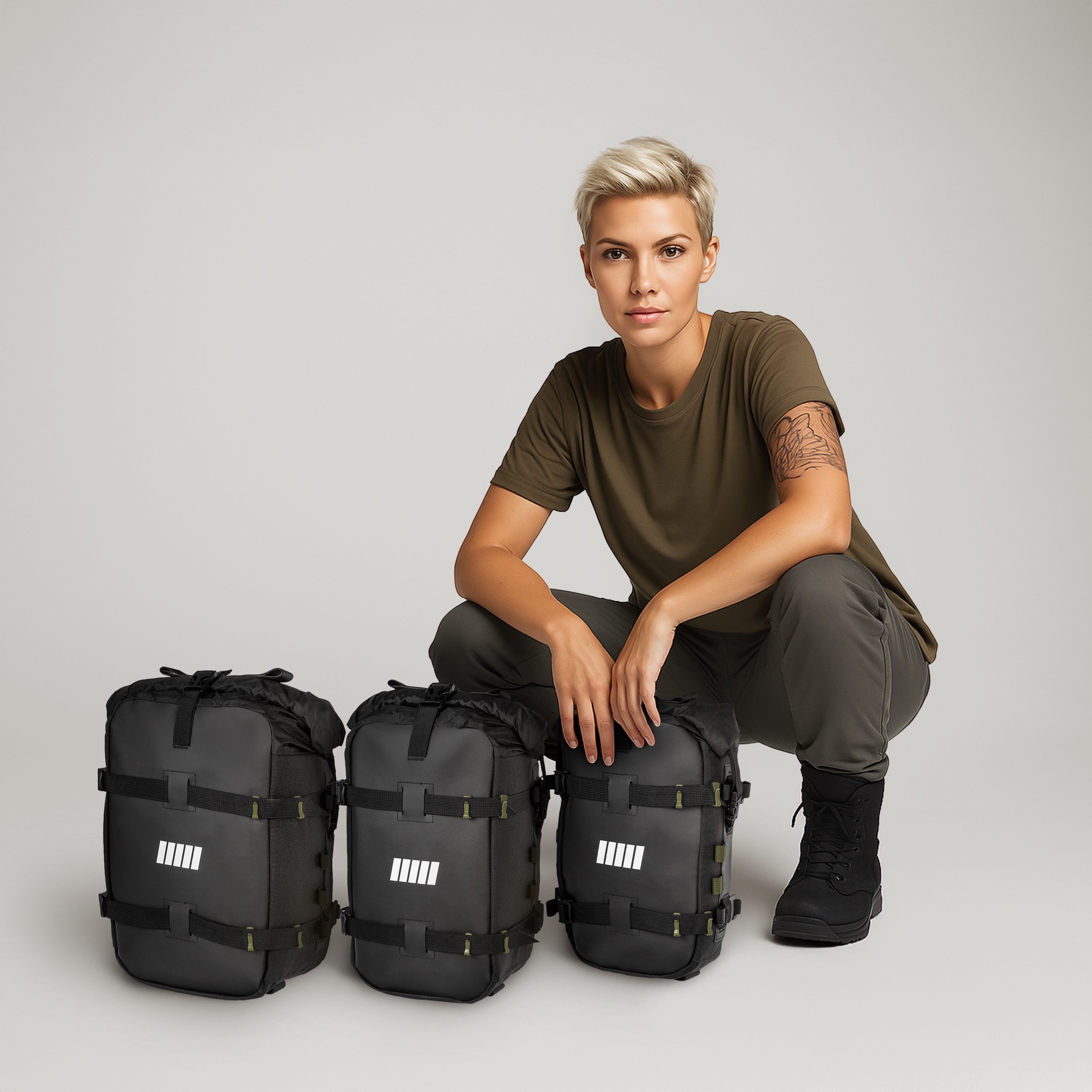 SCHNORR Gepäckträgertasche Motorrad Seitentasche / Hecktasche - 6 L - wasserdicht, modular 1 Paar